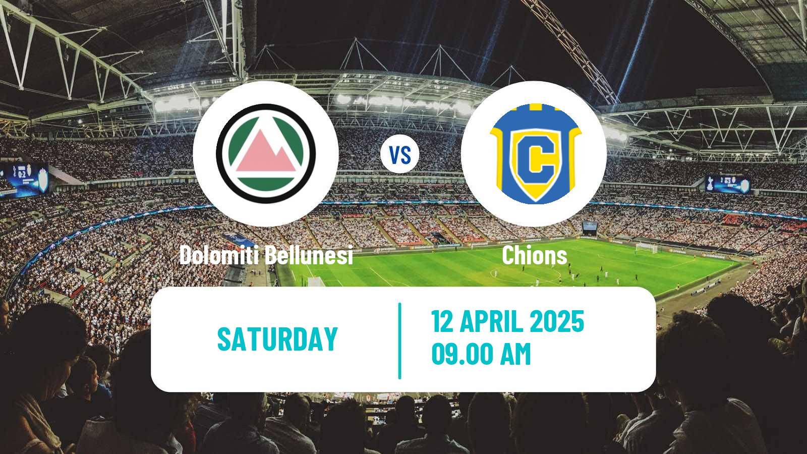 Soccer Italian Serie D - Group C Dolomiti Bellunesi - Chions