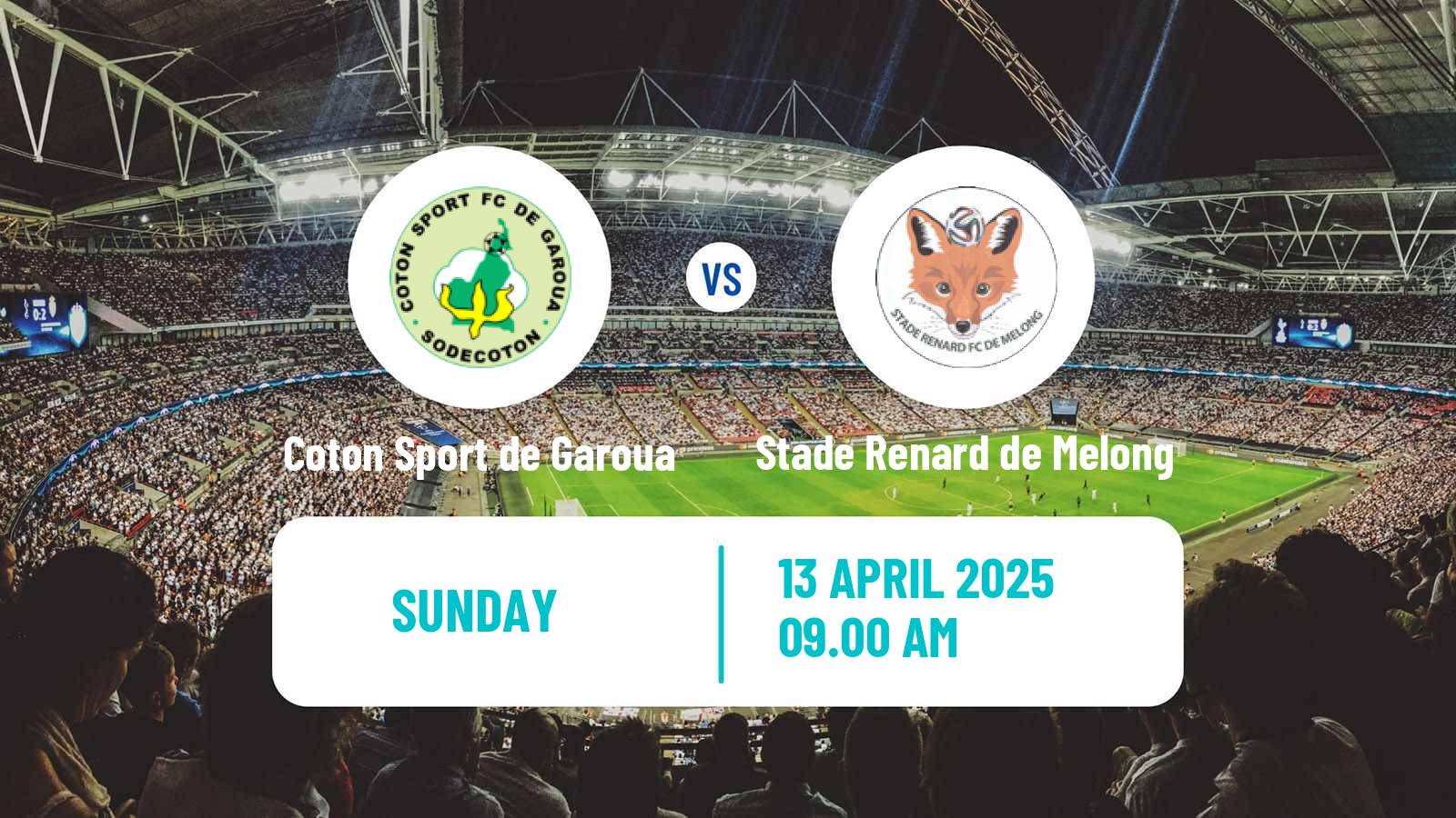 Soccer Cameroon Elite One Coton Sport de Garoua - Stade Renard de Melong