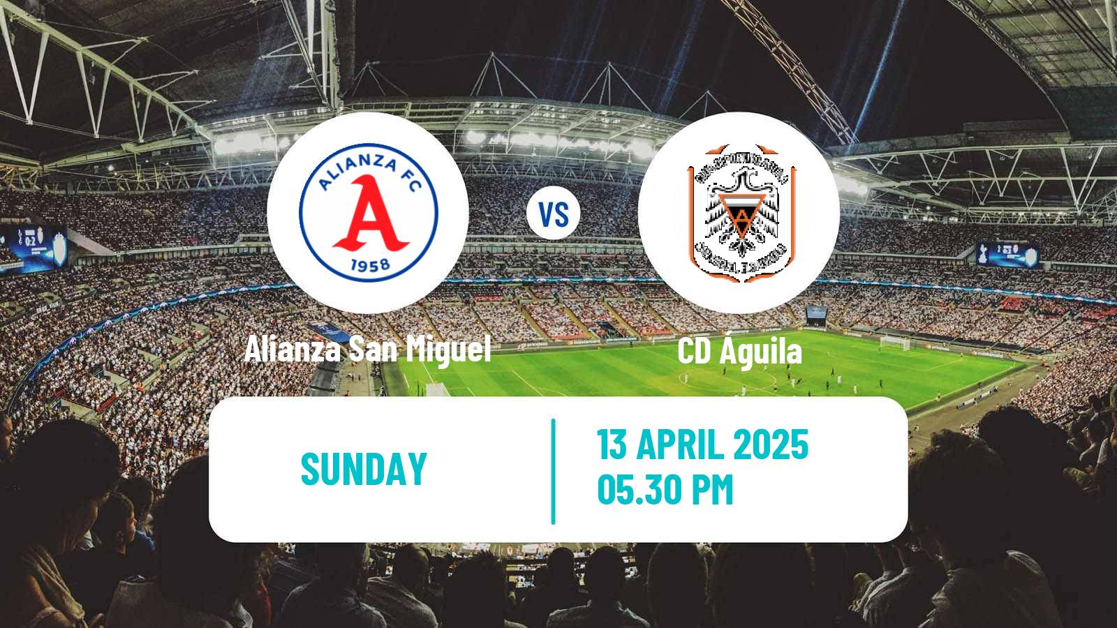 Soccer El Salvador Primera Division Alianza San Miguel - Águila