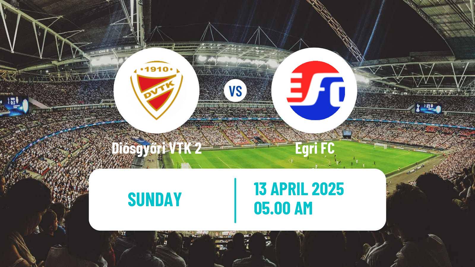 Soccer Hungarian NB III Northeast Diósgyőri VTK 2 - Egri