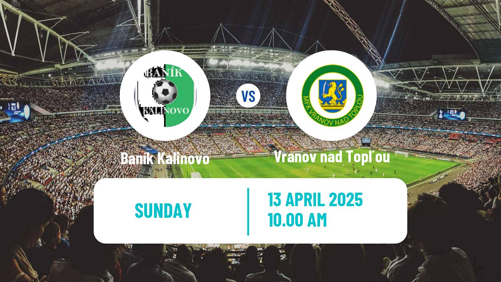 Soccer Slovak 3 Liga East Baník Kalinovo - Vranov nad Topľou