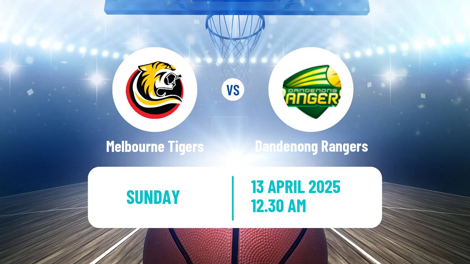 Basketball Australian NBL1 South Melbourne Tigers - Dandenong Rangers