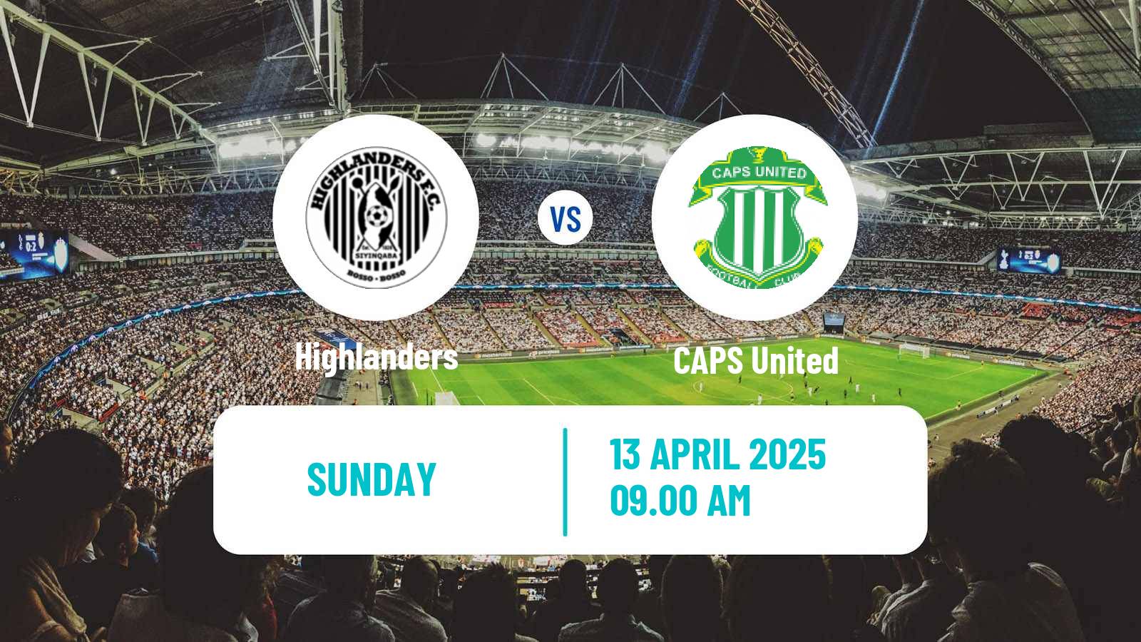 Soccer Zimbabwe Premier League Highlanders - CAPS United
