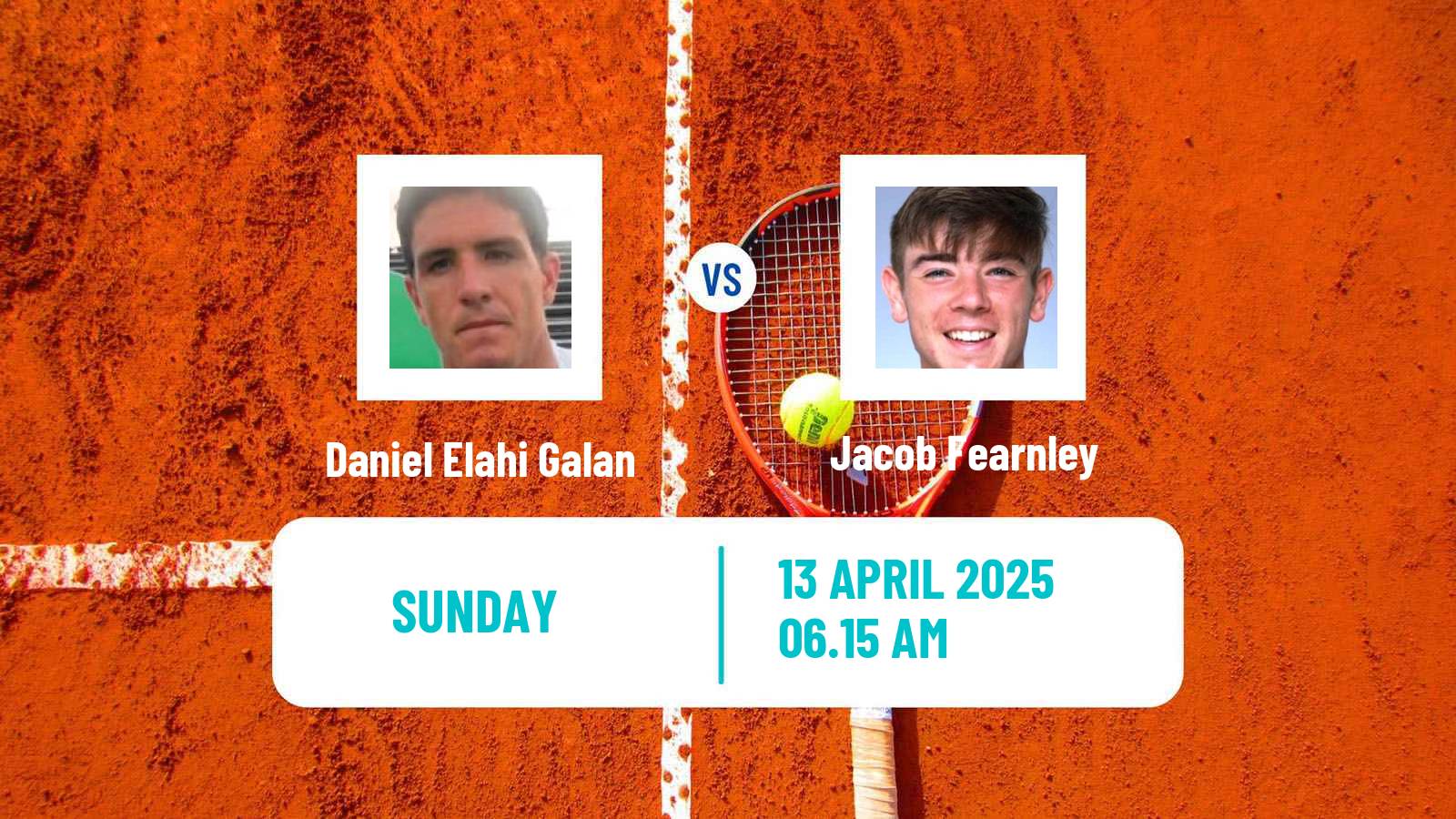 Tennis ATP Barcelona Daniel Elahi Galan - Jacob Fearnley