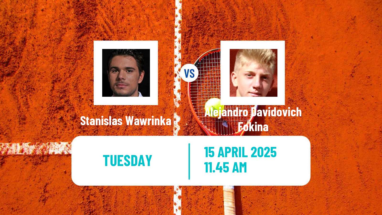 Tennis ATP Barcelona Stanislas Wawrinka - Alejandro Davidovich Fokina