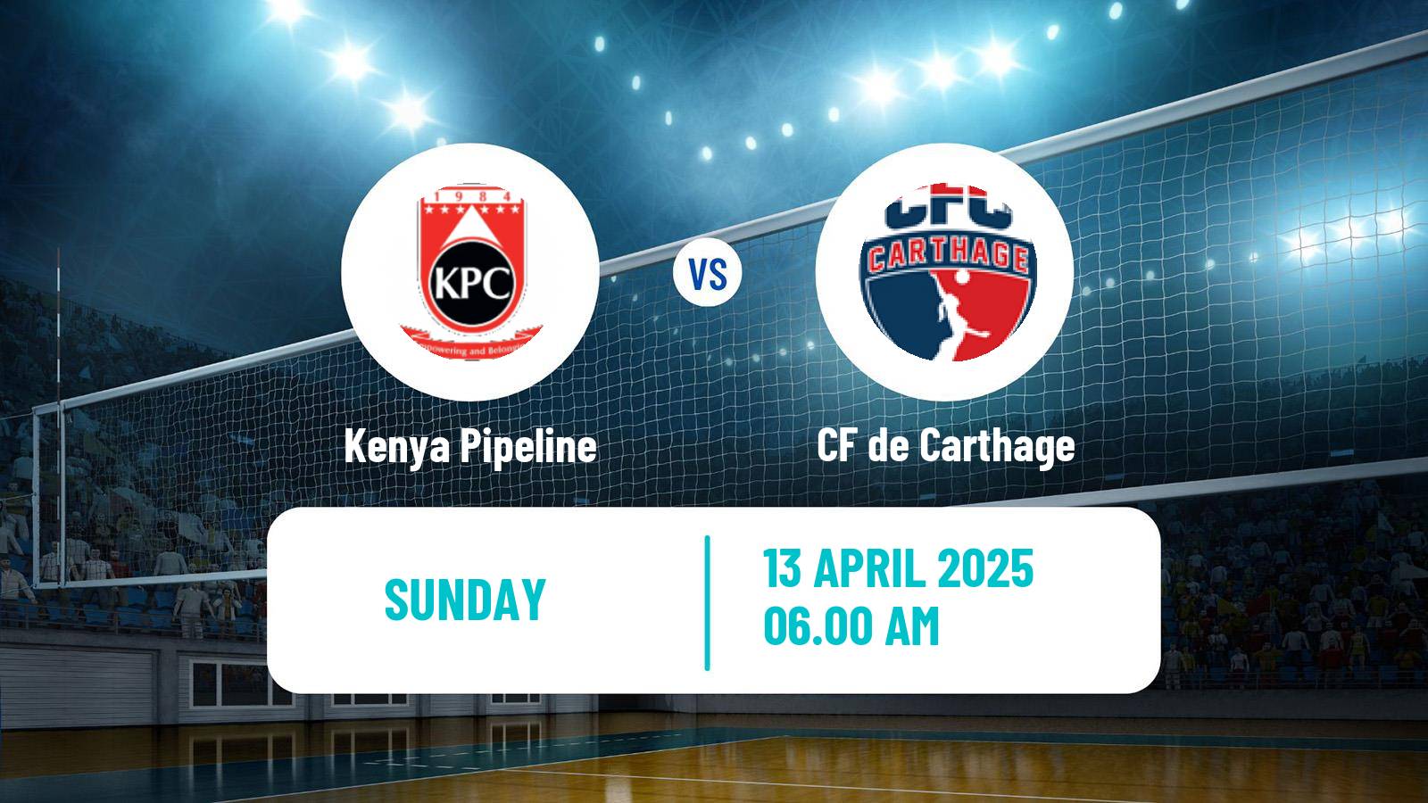 Volleyball African Club Championship Volleyball Women Kenya Pipeline - CF de Carthage