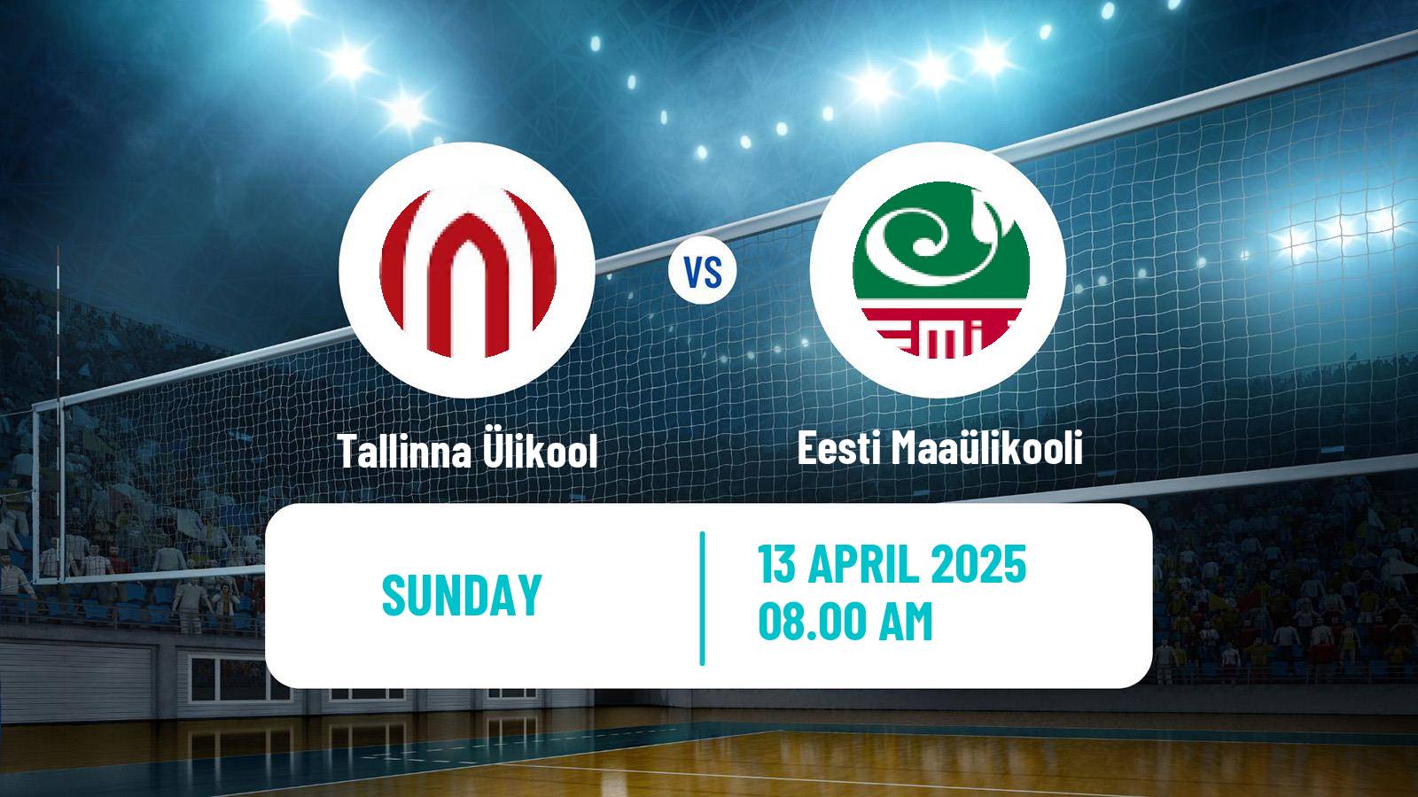 Volleyball Estonian Esiliiga Volleyball Tallinna Ülikool - Eesti Maaülikooli