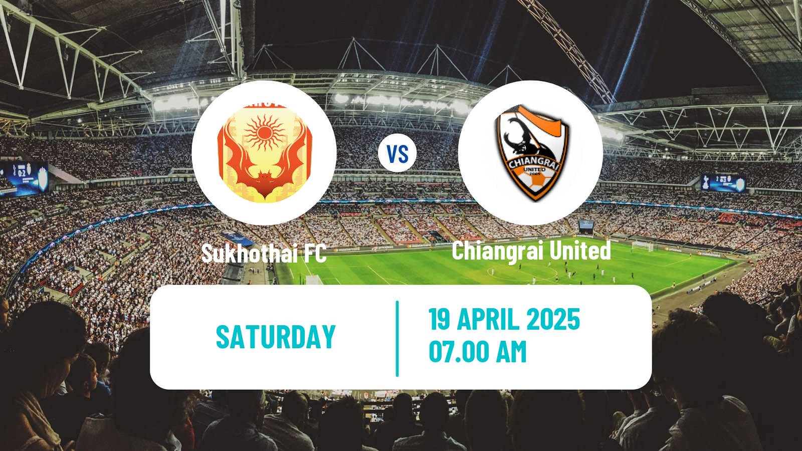 Soccer Thai League 1 Sukhothai - Chiangrai United