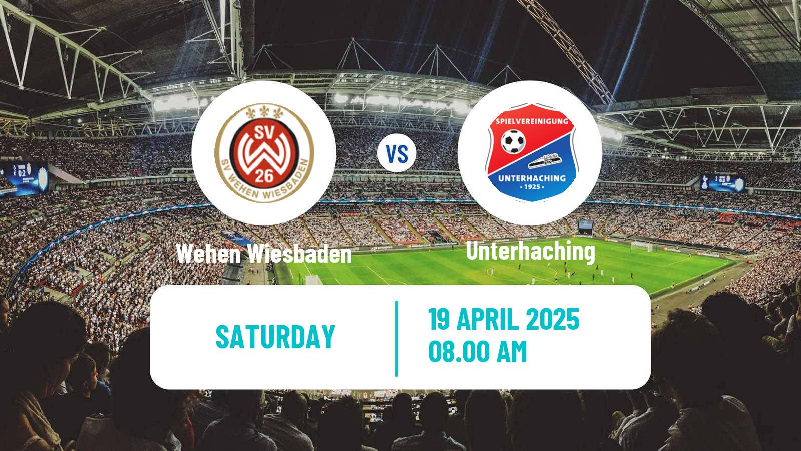 Soccer German 3 Bundesliga Wehen Wiesbaden - Unterhaching