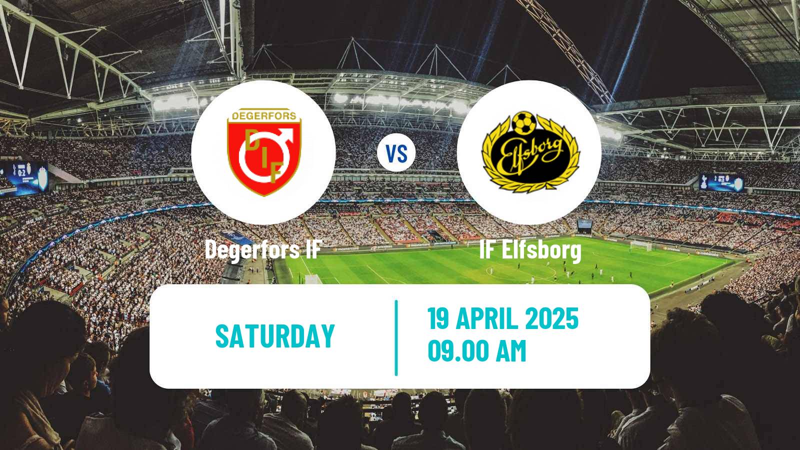 Football Swedish Allsvenskan Degerfors - Elfsborg