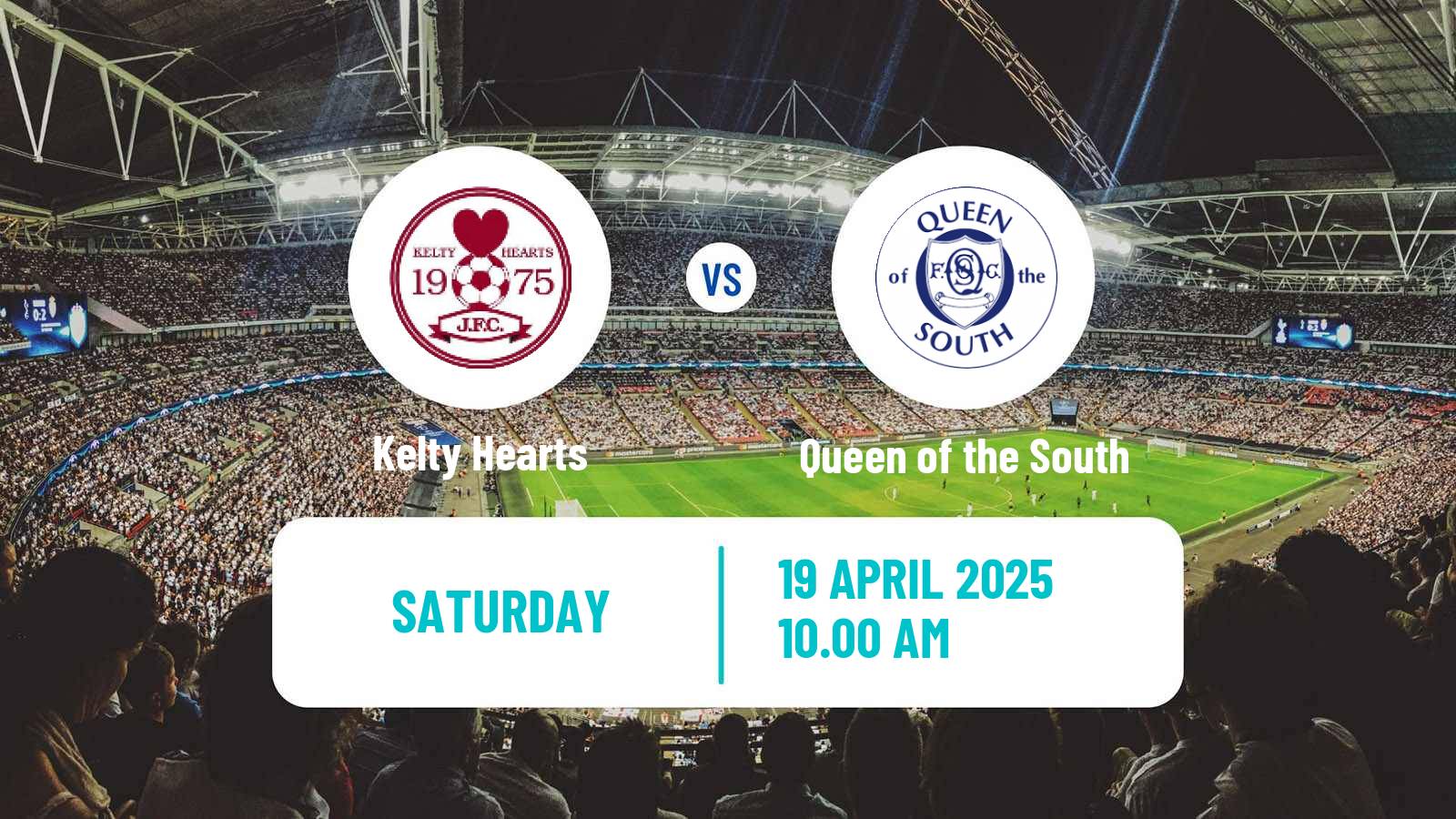Soccer Scottish League One Kelty Hearts - Queen of the South