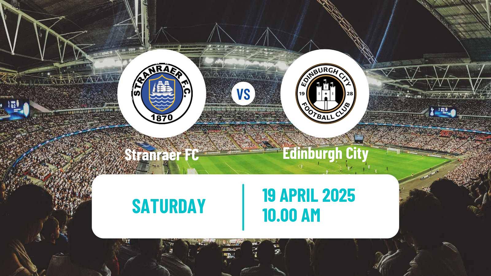 Soccer Scottish League Two Stranraer - Edinburgh City