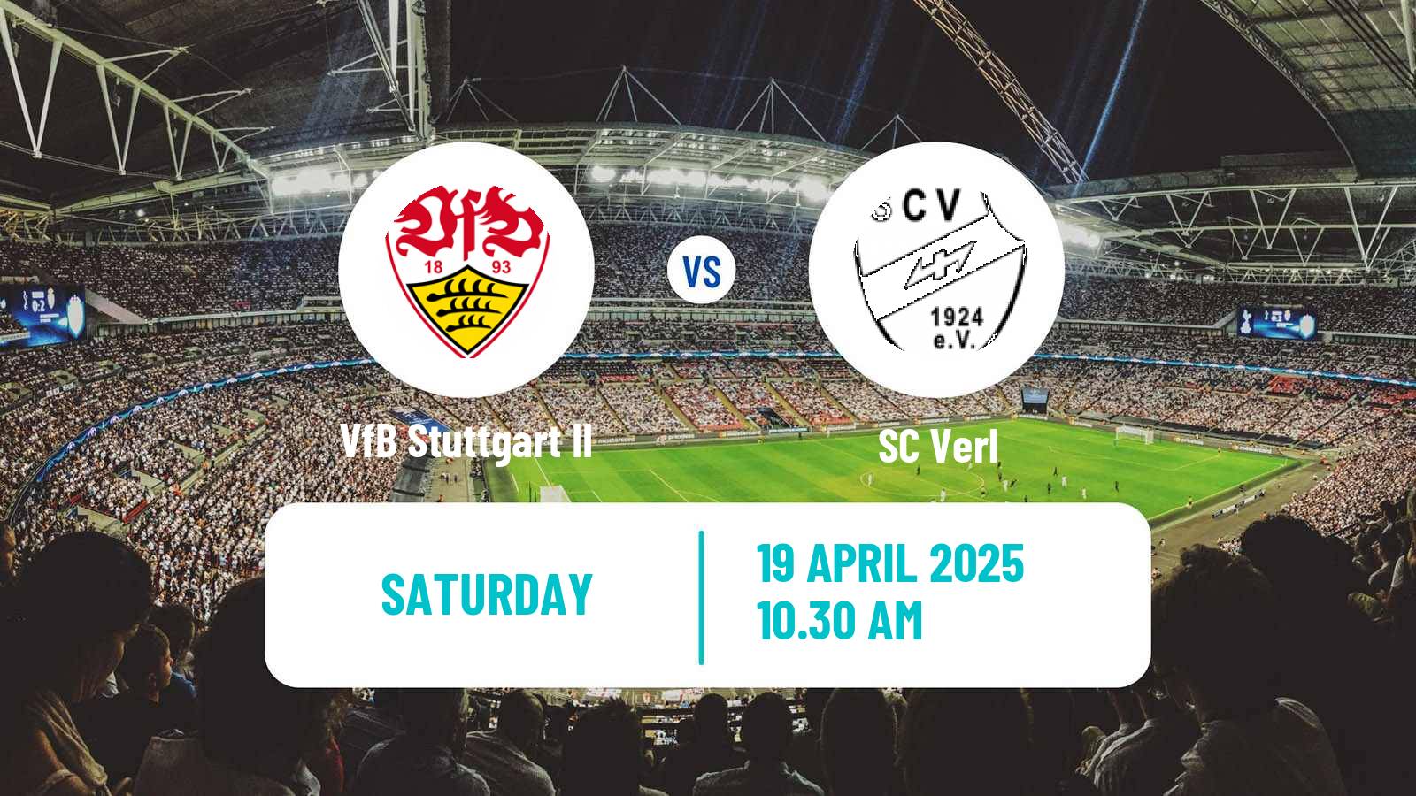 Soccer German 3 Bundesliga VfB Stuttgart II - Verl