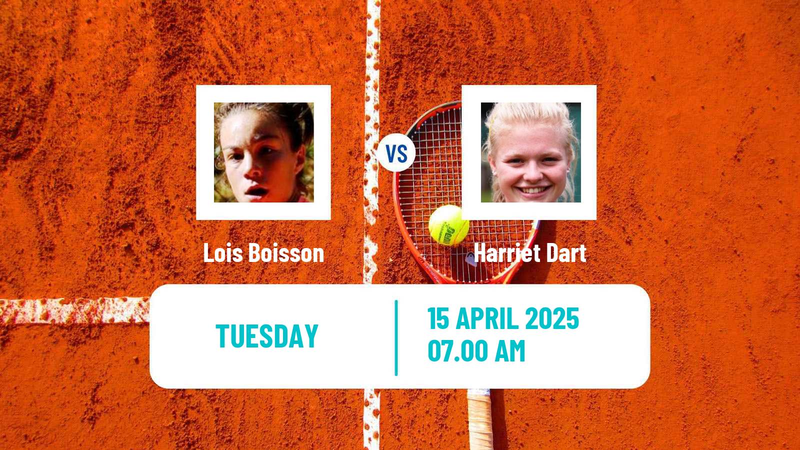Tennis WTA Rouen Lois Boisson - Harriet Dart