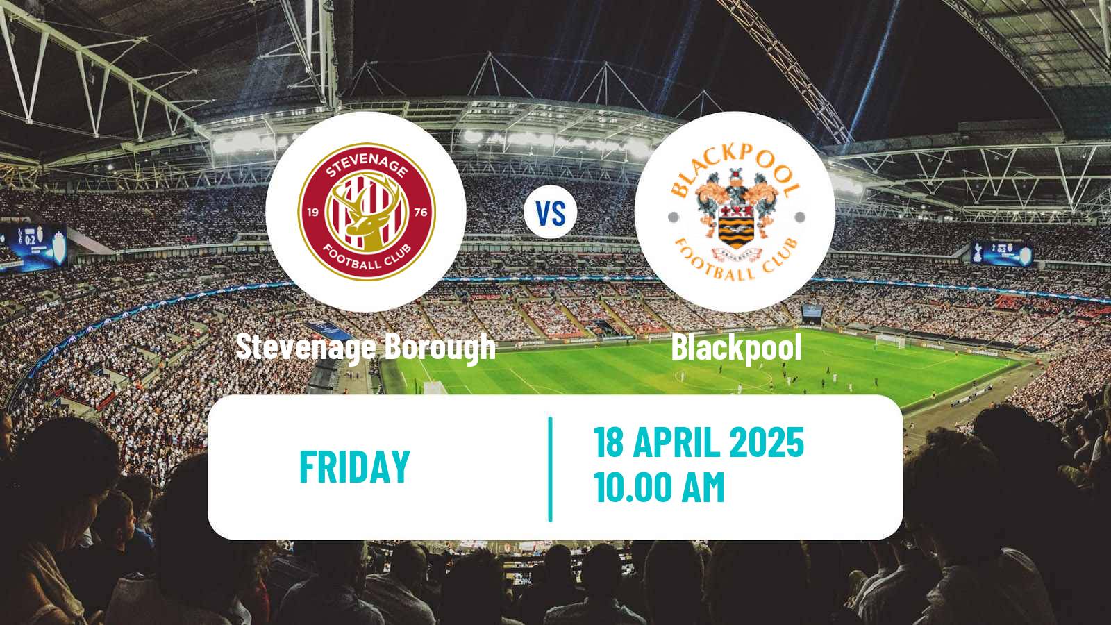 Soccer English League One Stevenage Borough - Blackpool
