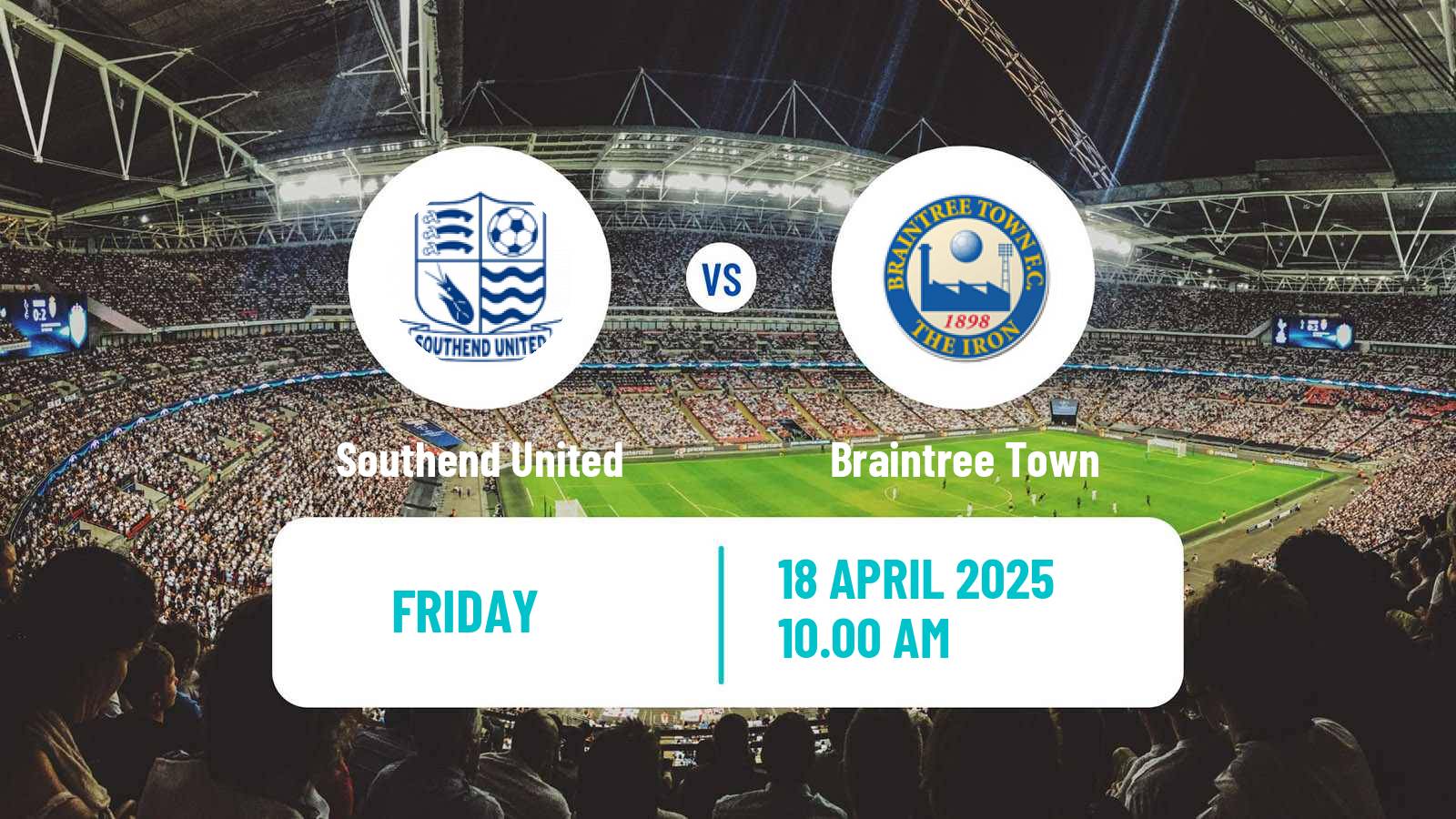 Soccer English National League Southend United - Braintree Town