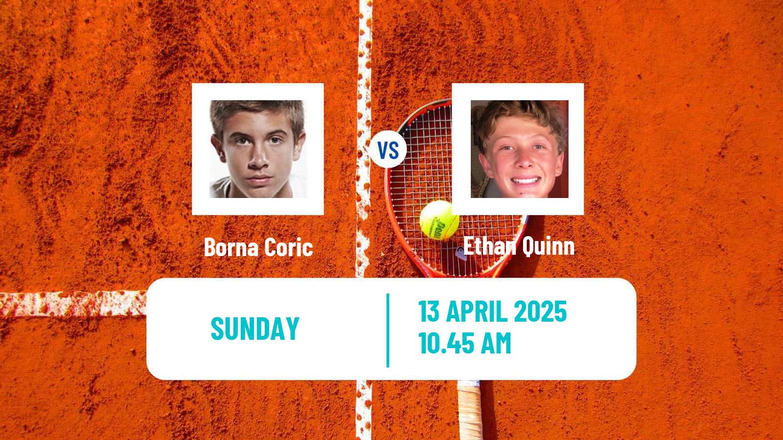 Tennis ATP Barcelona Borna Coric - Ethan Quinn