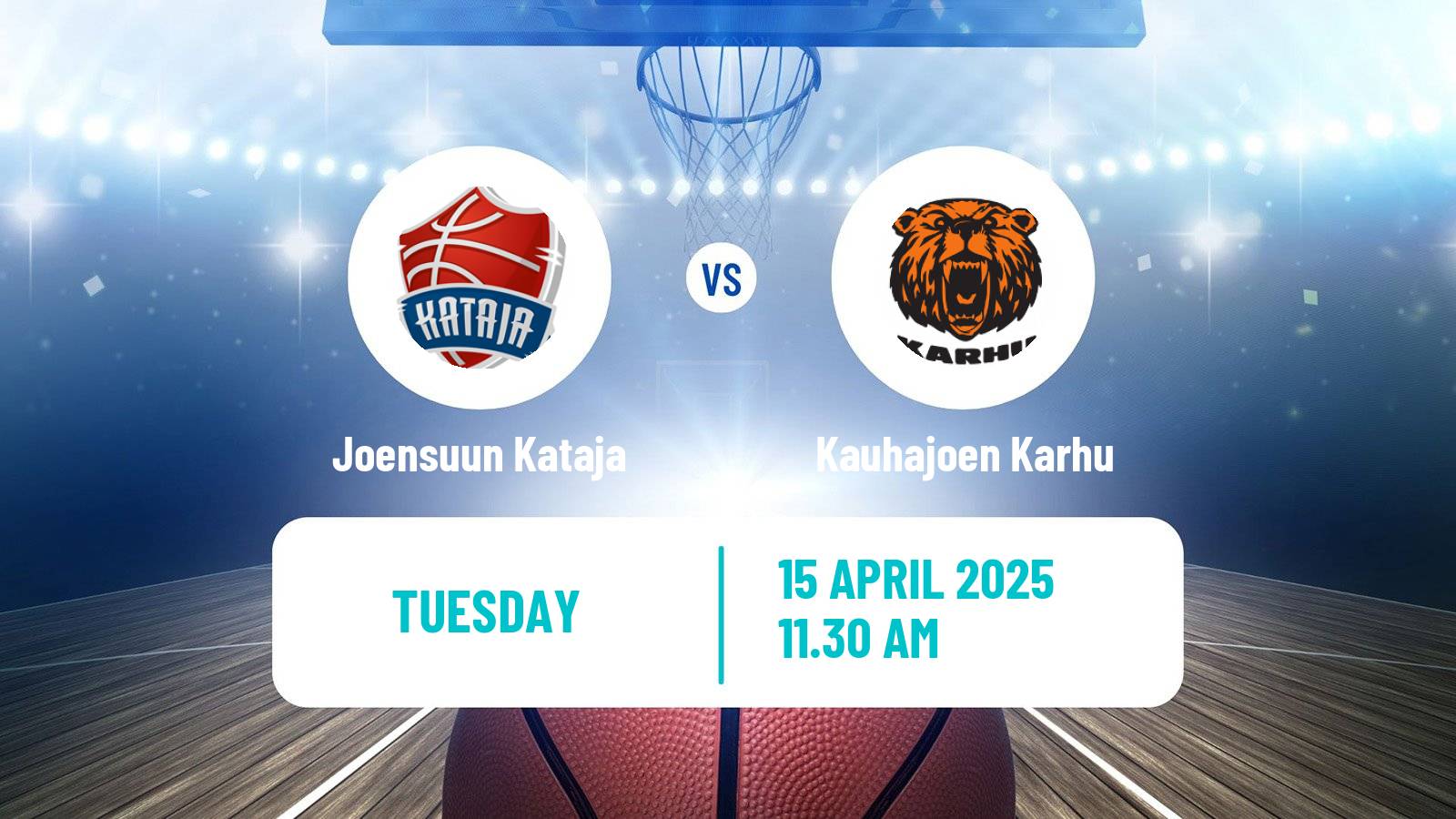 Basketball Finnish Korisliiga Joensuun Kataja - Kauhajoen Karhu