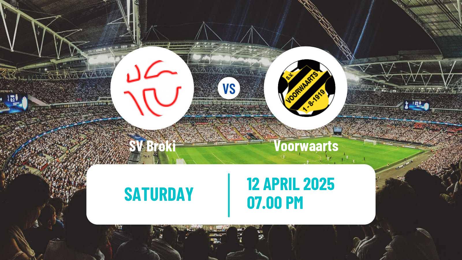 Football Suriname Major League Broki - Voorwaarts