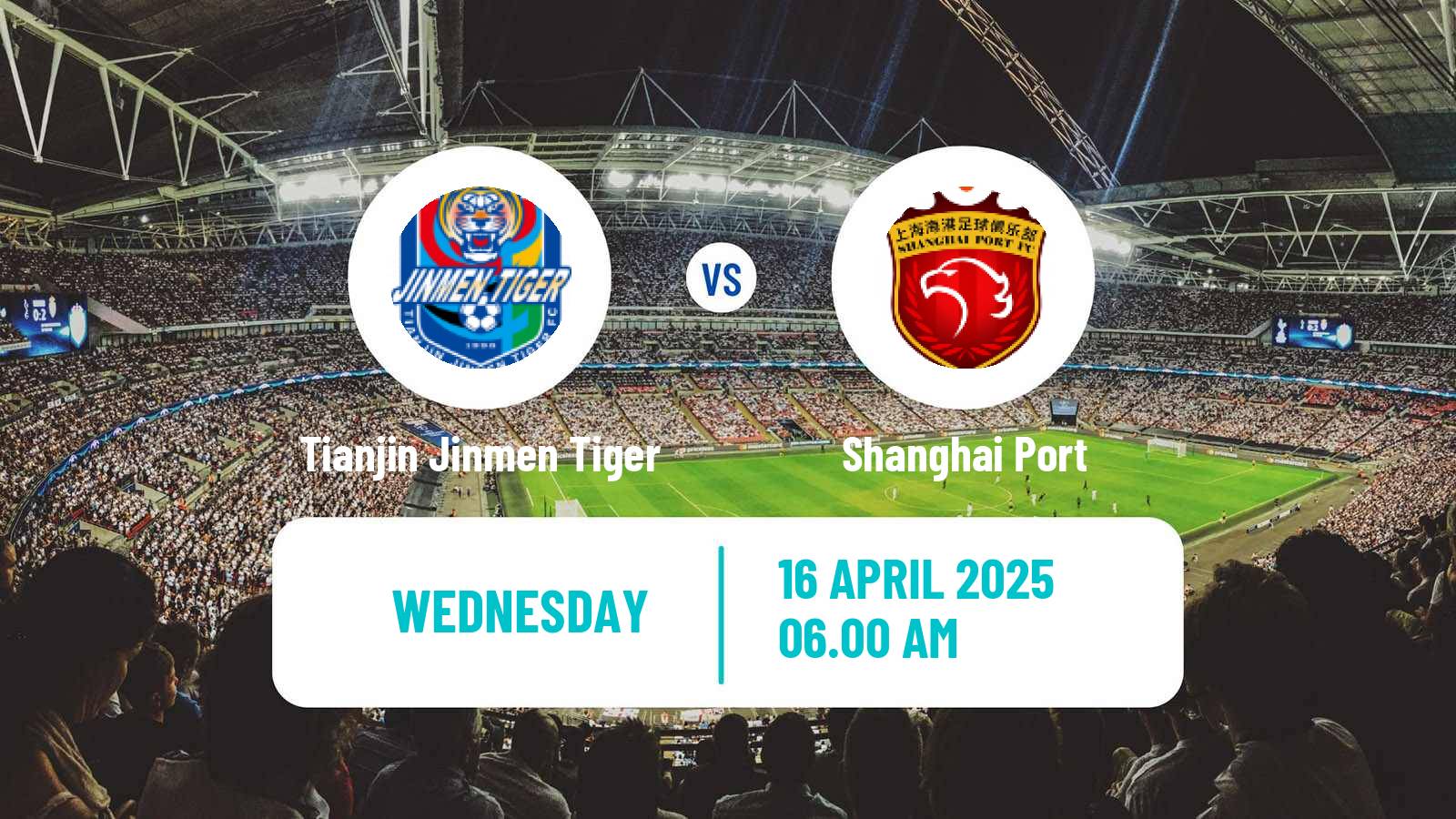 Soccer Chinese Super League Tianjin Jinmen Tiger - Shanghai Port
