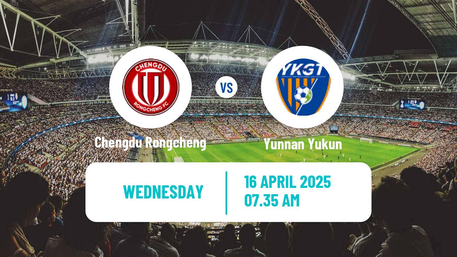 Soccer Chinese Super League Chengdu Rongcheng - Yunnan Yukun