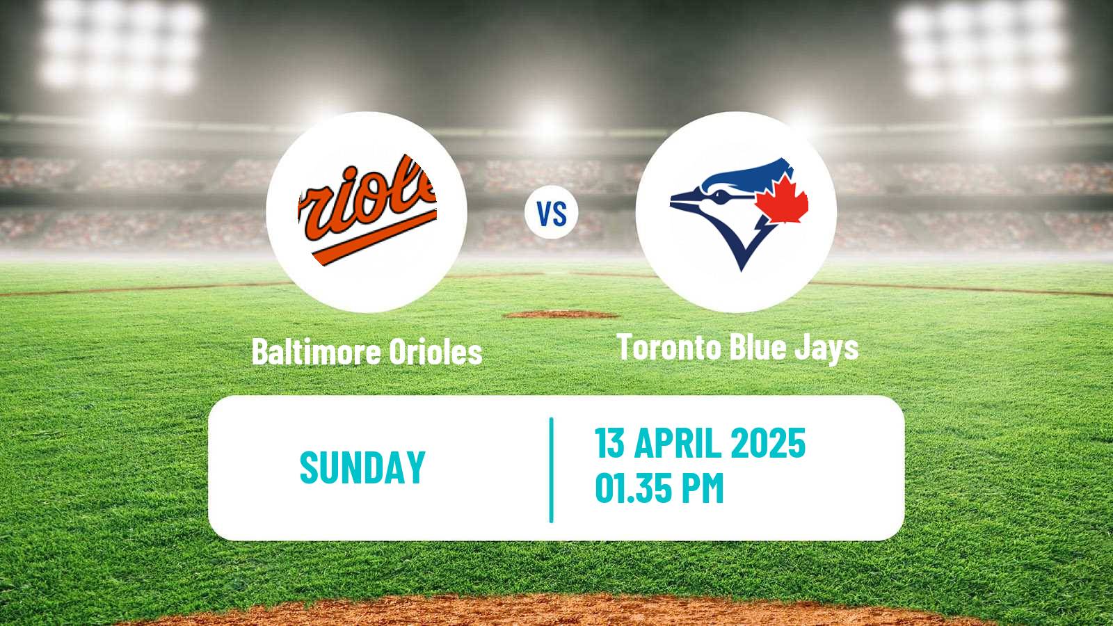 Baseball MLB Baltimore Orioles - Toronto Blue Jays