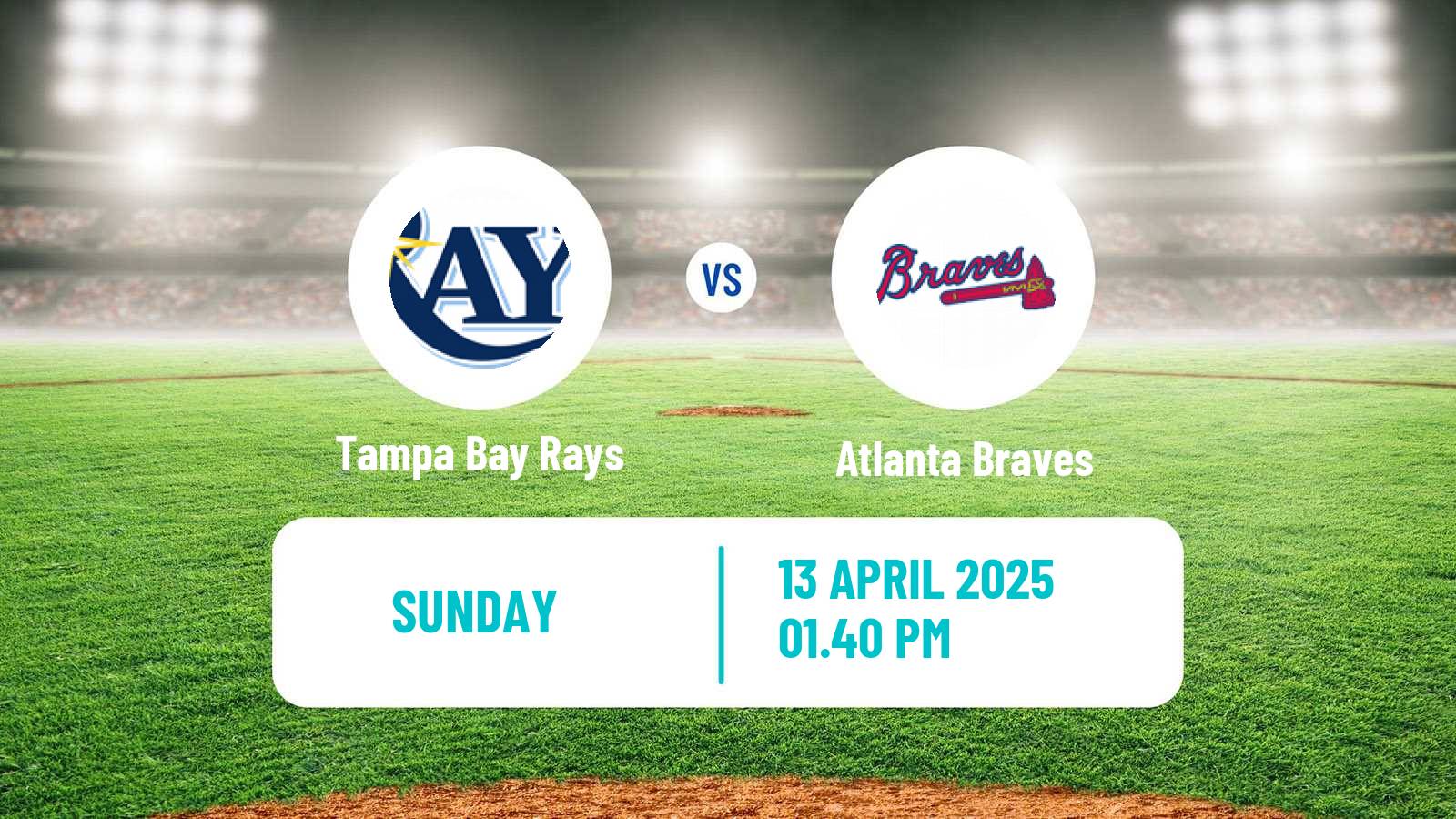 Baseball MLB Tampa Bay Rays - Atlanta Braves