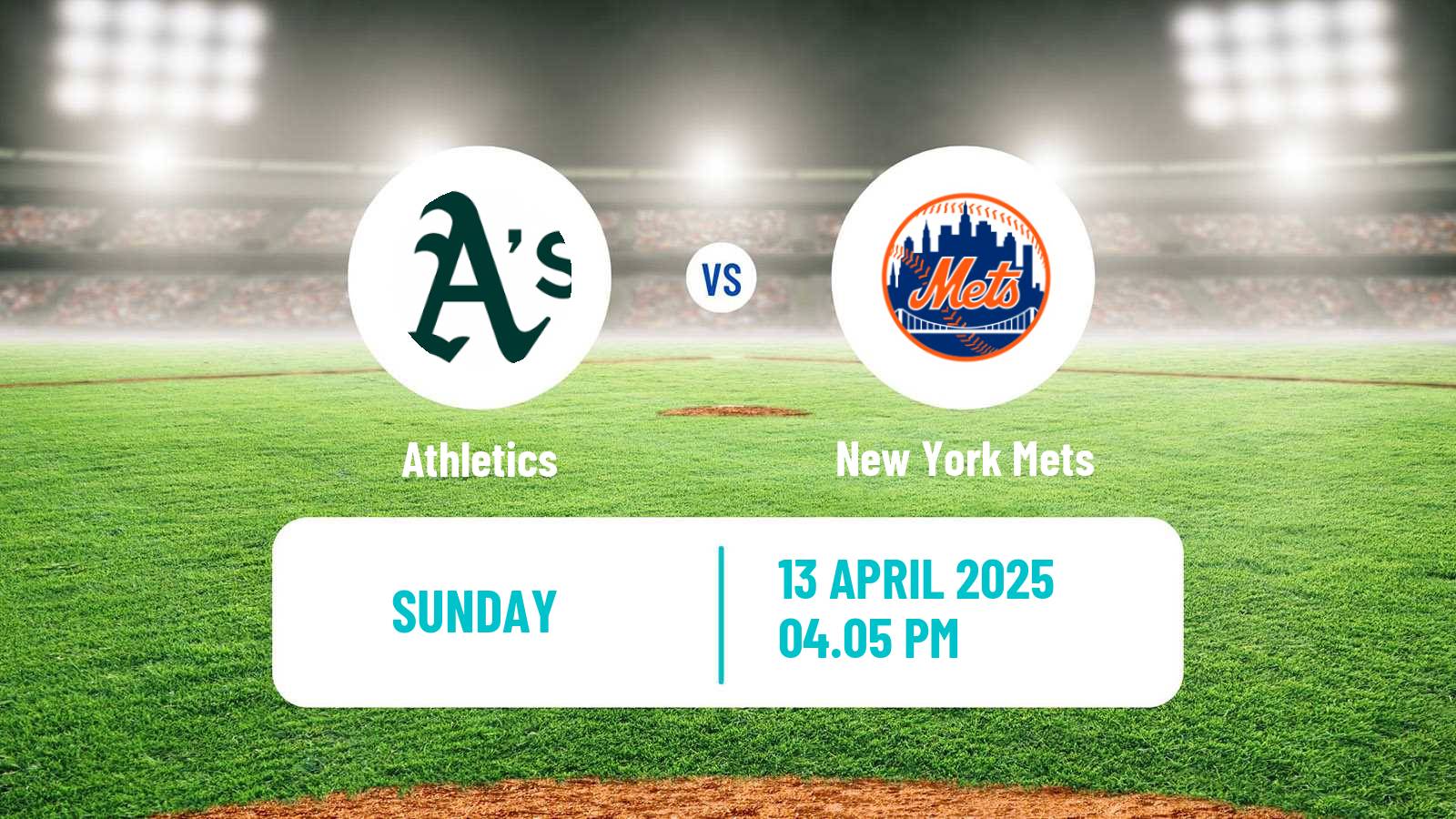 Baseball MLB Athletics - New York Mets