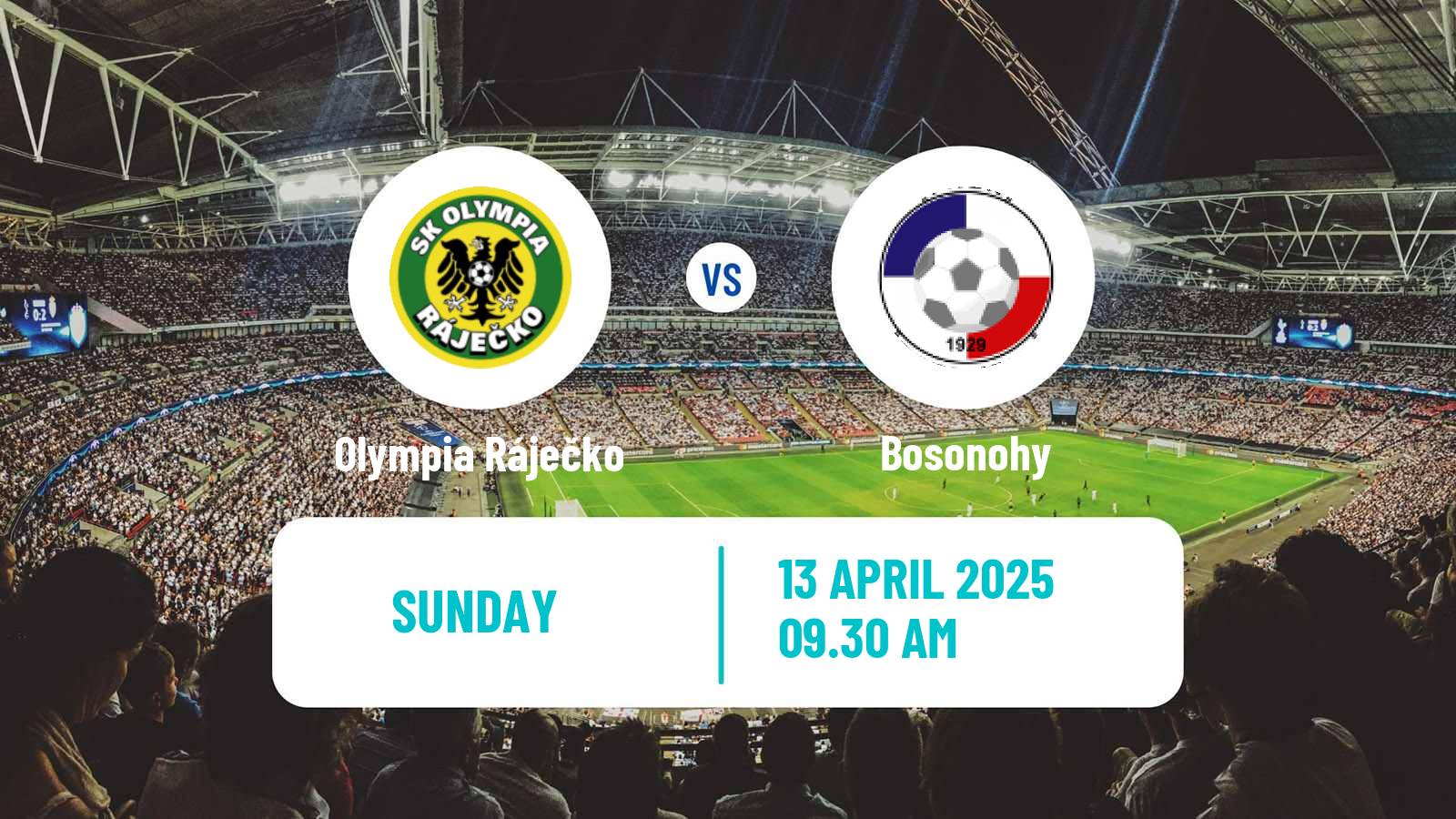 Soccer Czech Jihomoravsky KP Olympia Ráječko - Bosonohy