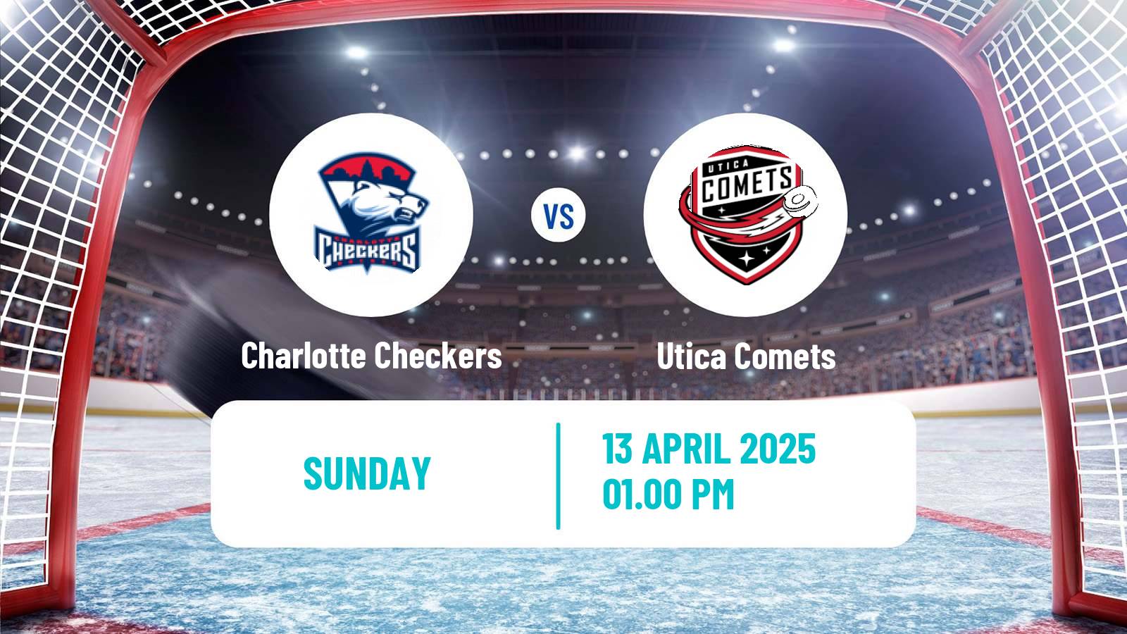 Hockey AHL Charlotte Checkers - Utica Comets