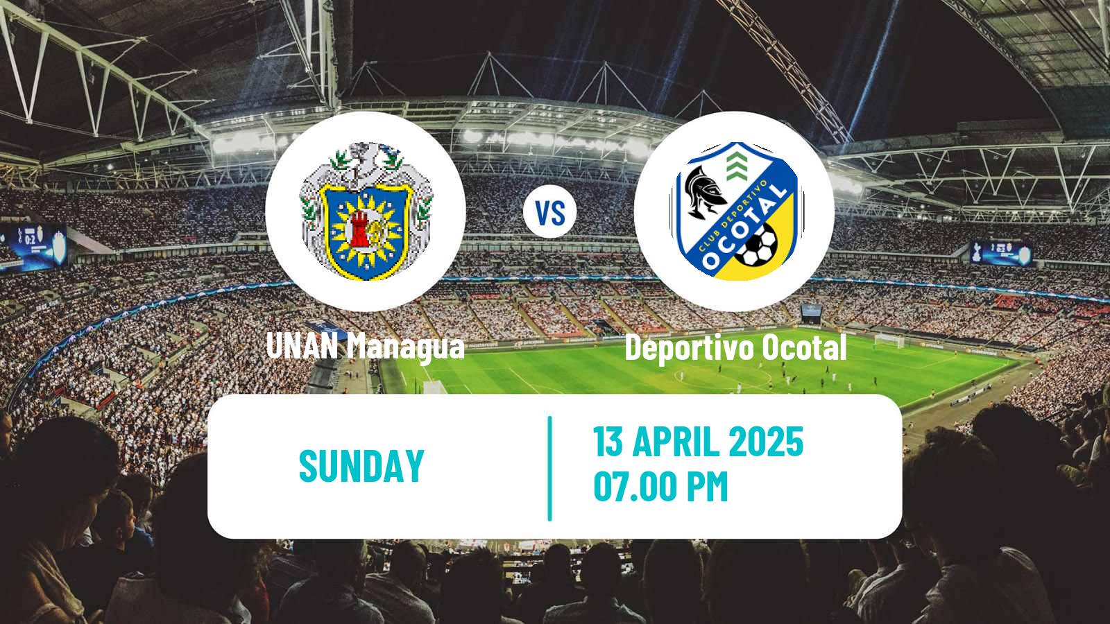 Soccer Nicaraguan Liga Primera UNAN Managua - Deportivo Ocotal
