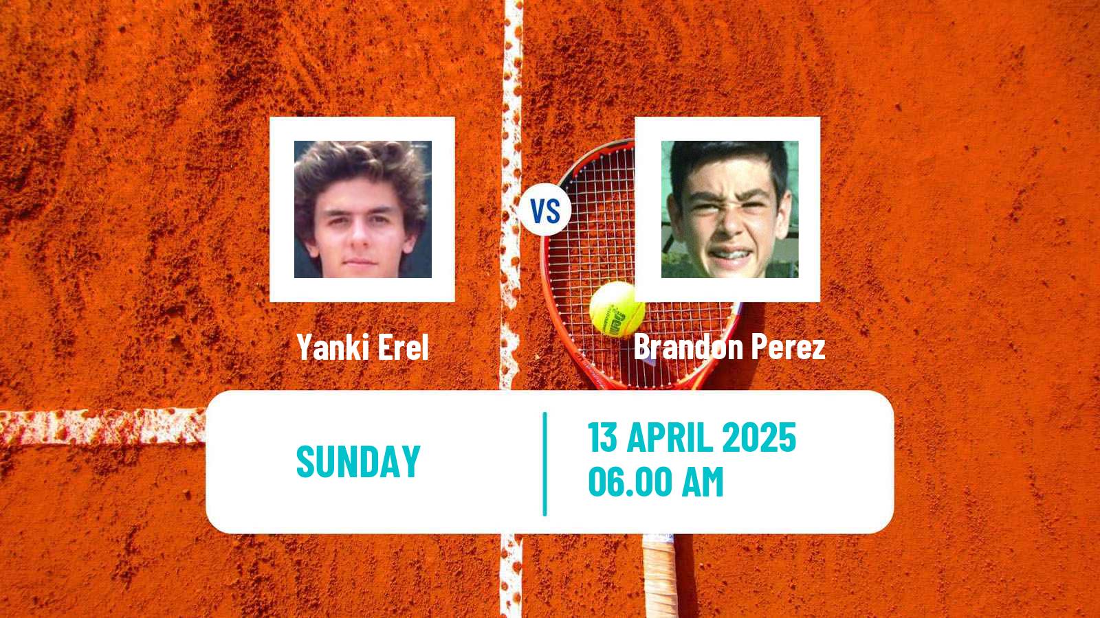 Tennis Abidjan Challenger Men Yanki Erel - Brandon Perez
