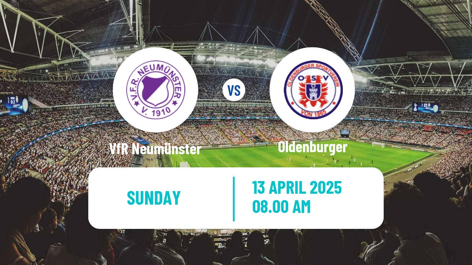 Soccer German Oberliga Schleswig-Holstein VfR Neumünster - Oldenburger