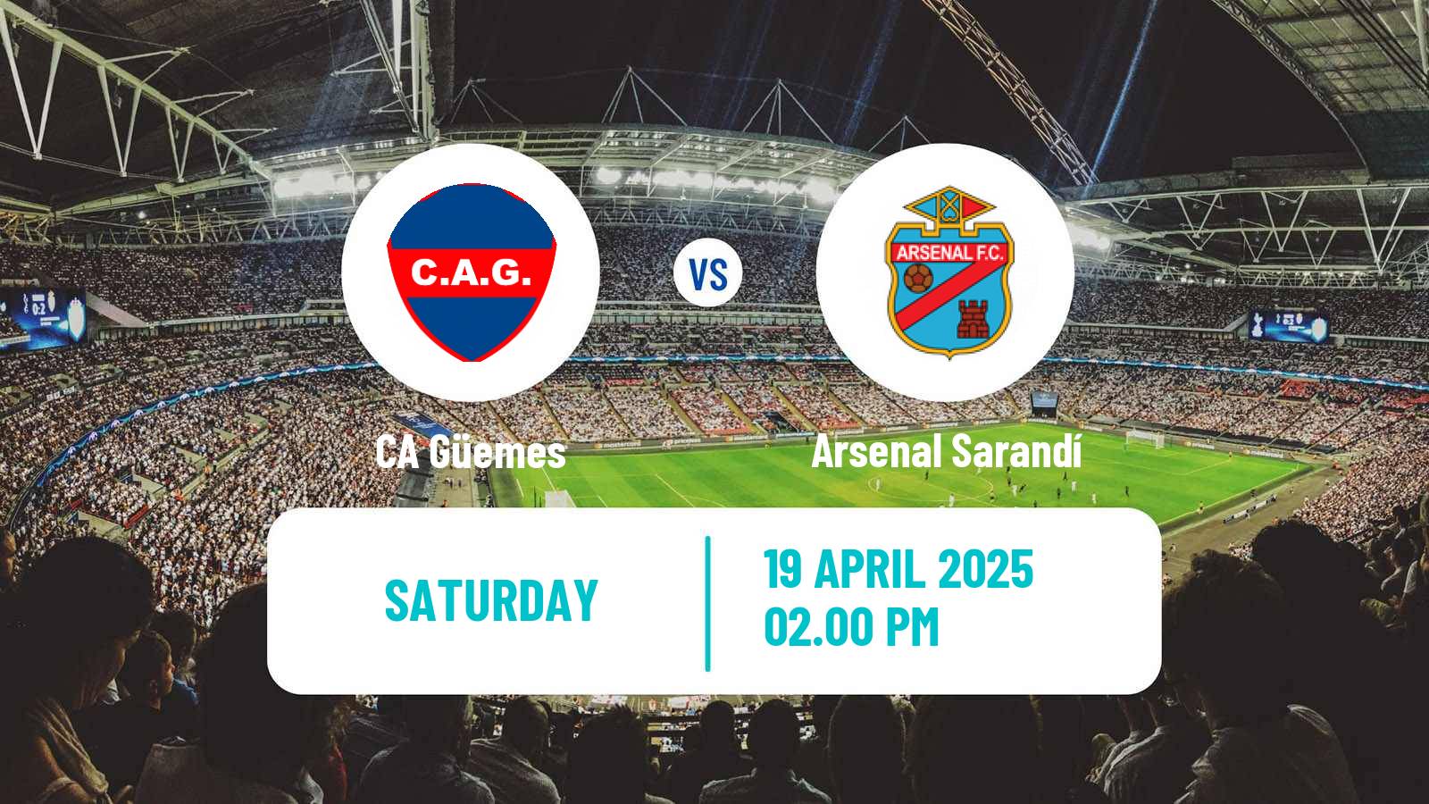 Soccer Argentinian Primera Nacional Güemes - Arsenal Sarandí