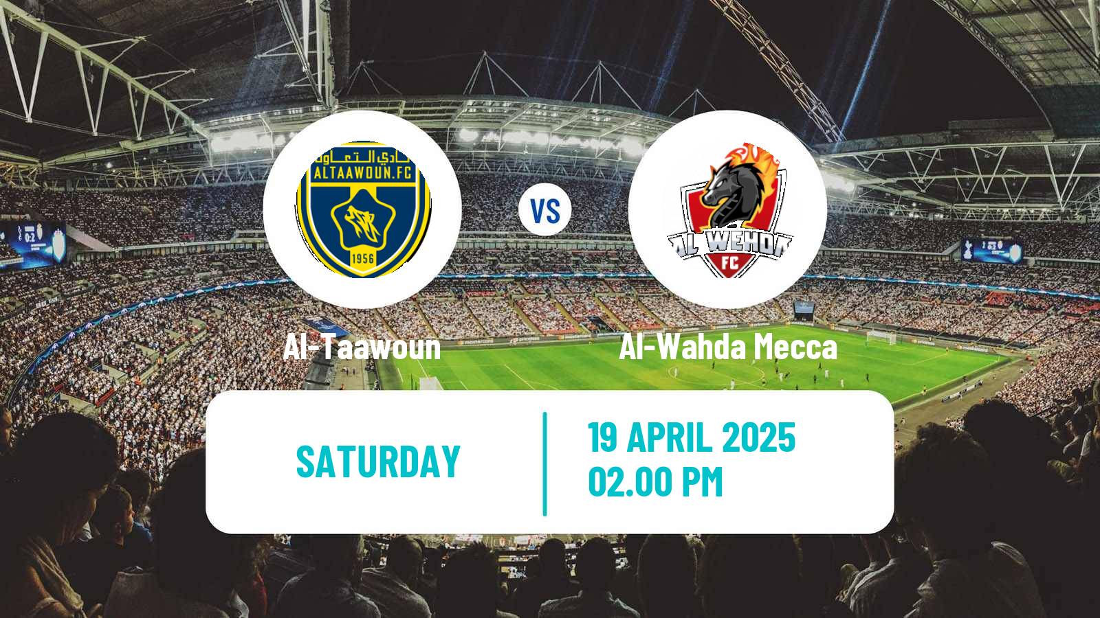 Soccer Saudi Professional League Al-Taawoun - Al-Wahda Mecca