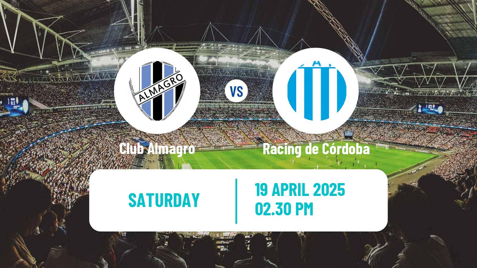 Soccer Argentinian Primera Nacional Club Almagro - Racing de Córdoba