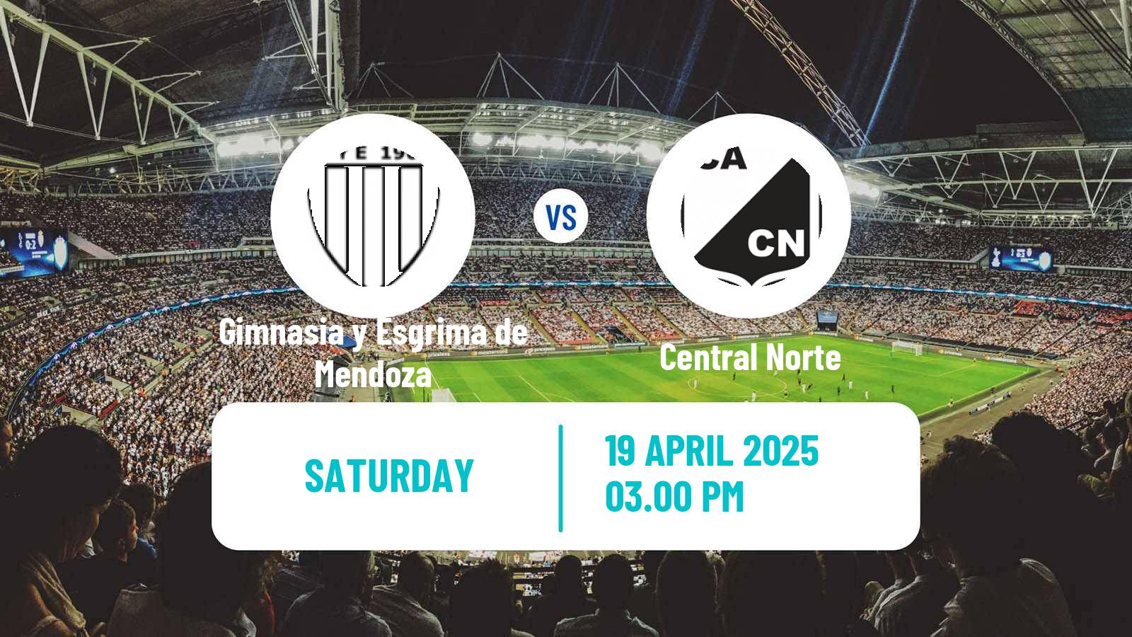 Soccer Argentinian Primera Nacional Gimnasia y Esgrima de Mendoza - Central Norte