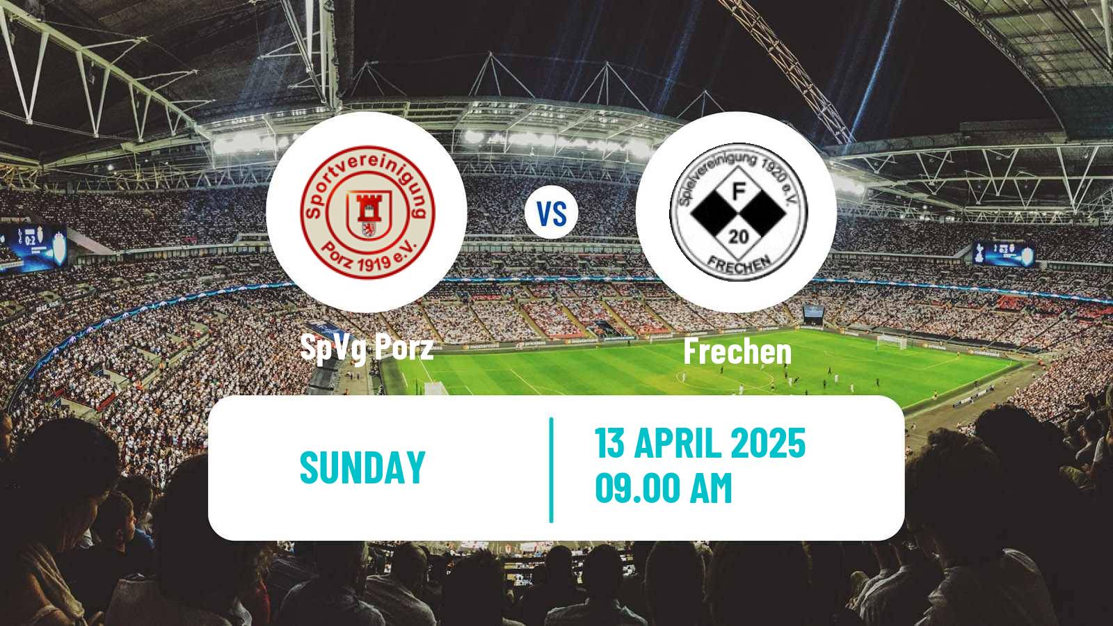 Soccer German Oberliga Mittelrhein Porz - Frechen