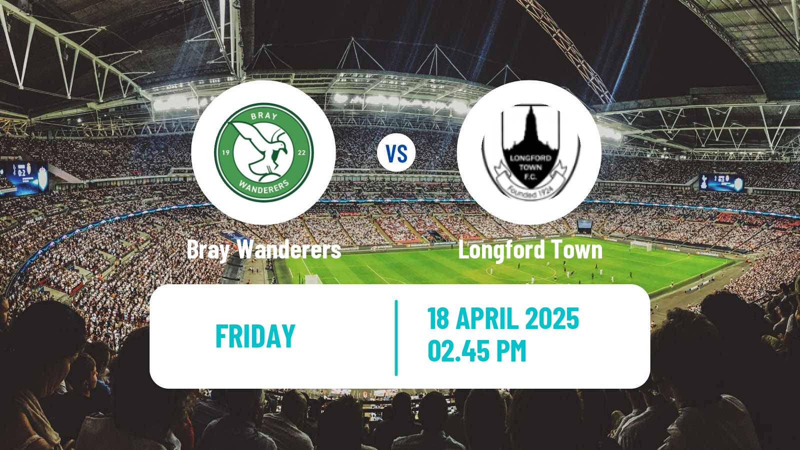 Soccer Irish Division 1 Bray Wanderers - Longford Town
