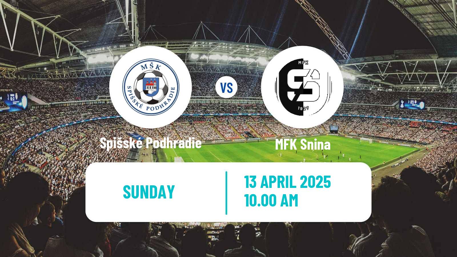 Soccer Slovak 3 Liga East Spišské Podhradie - Snina