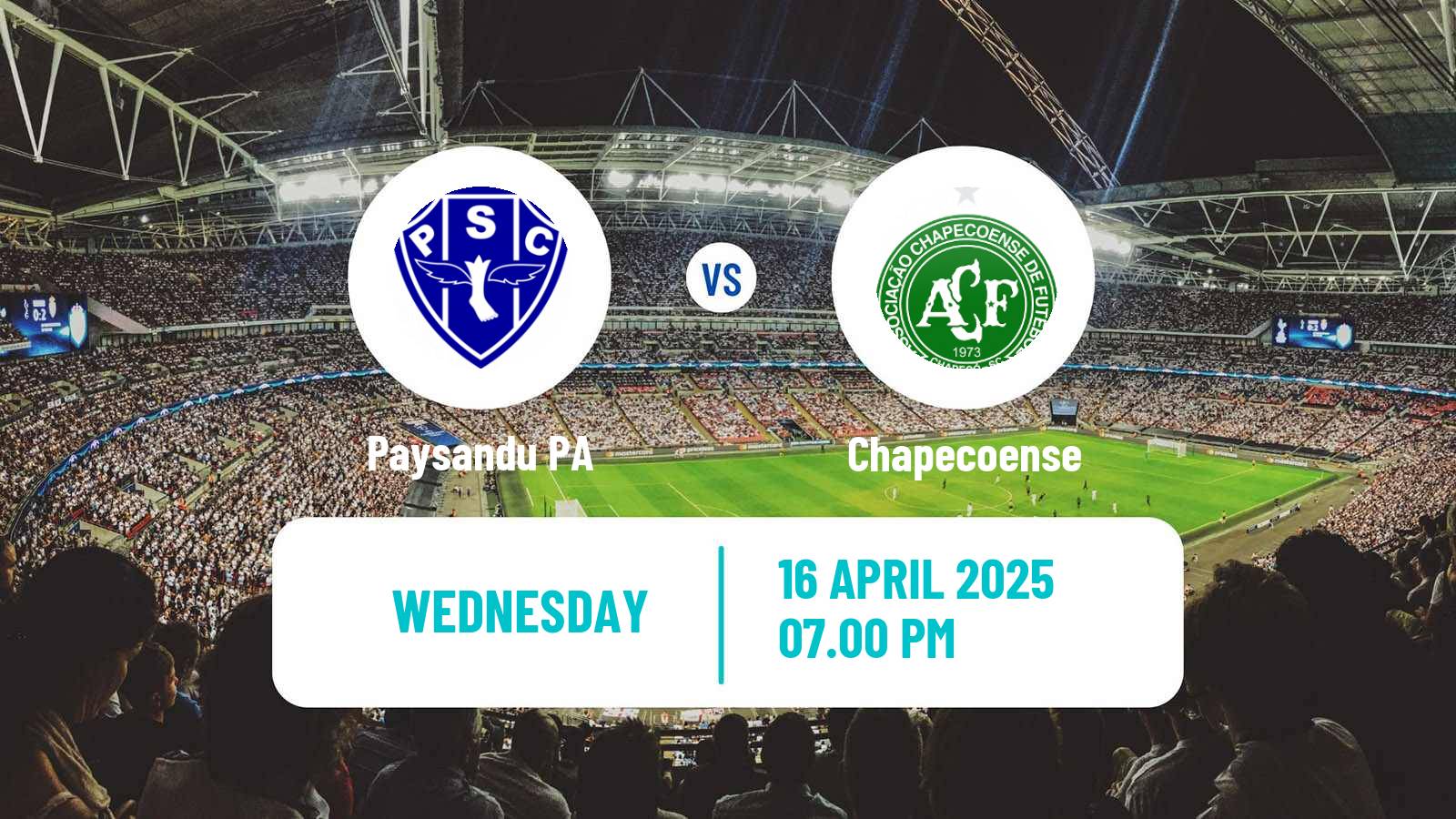 Soccer Brazilian Serie B Paysandu - Chapecoense