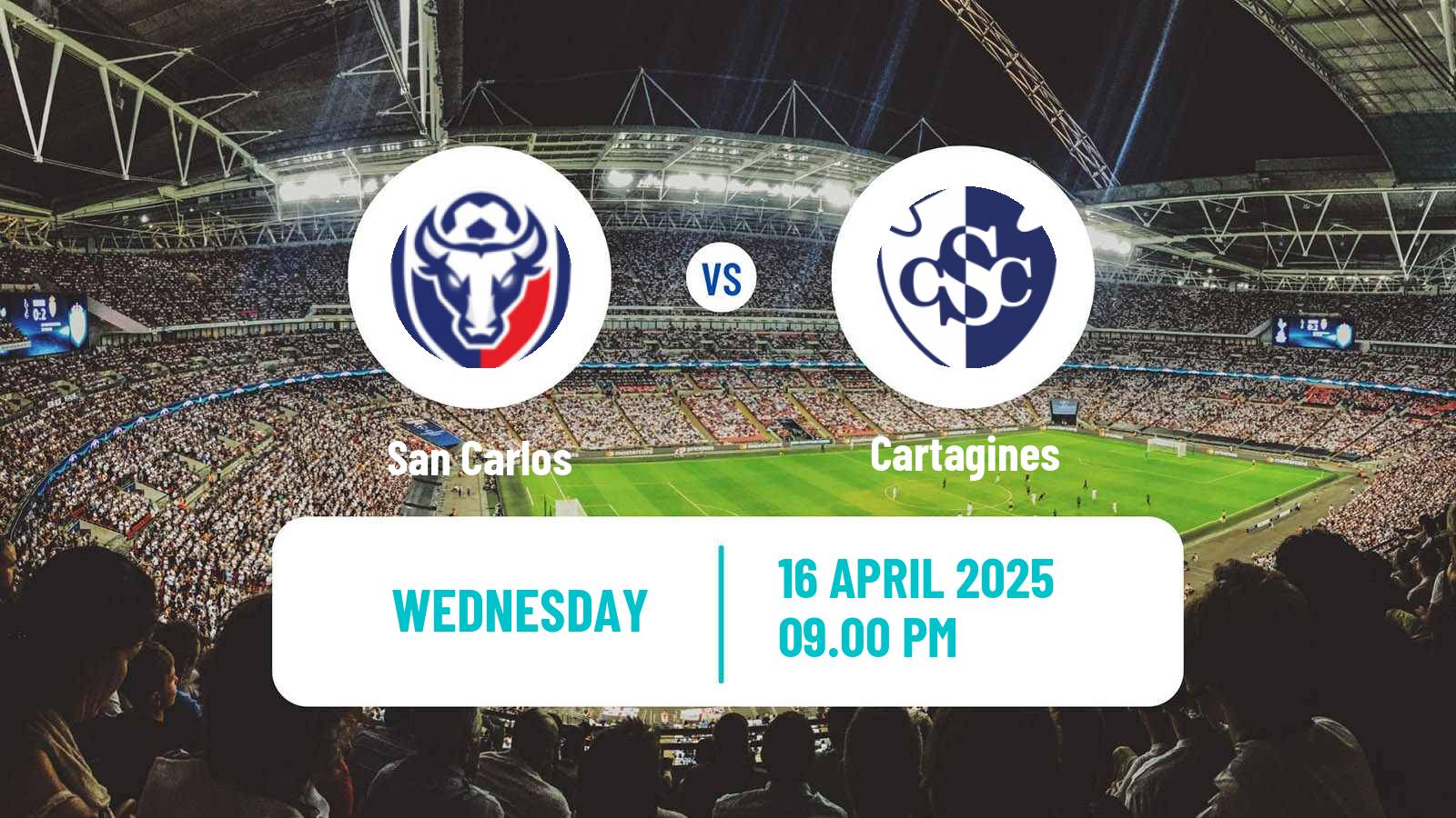 Soccer Costa Rican Primera Division San Carlos - Cartagines