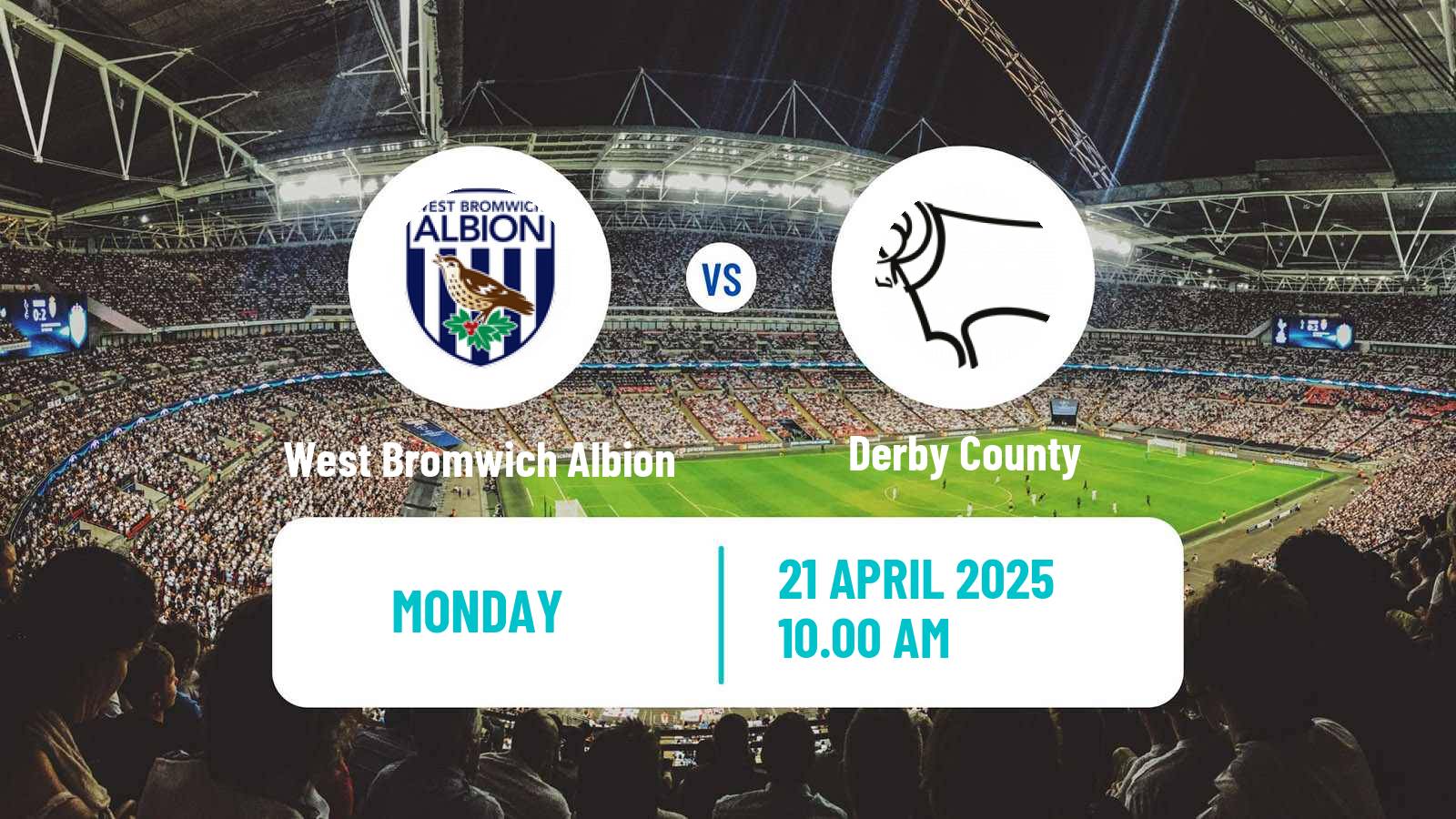 Soccer English League Championship West Bromwich Albion - Derby County