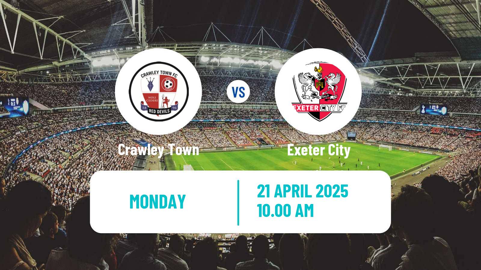 Soccer English League One Crawley Town - Exeter City