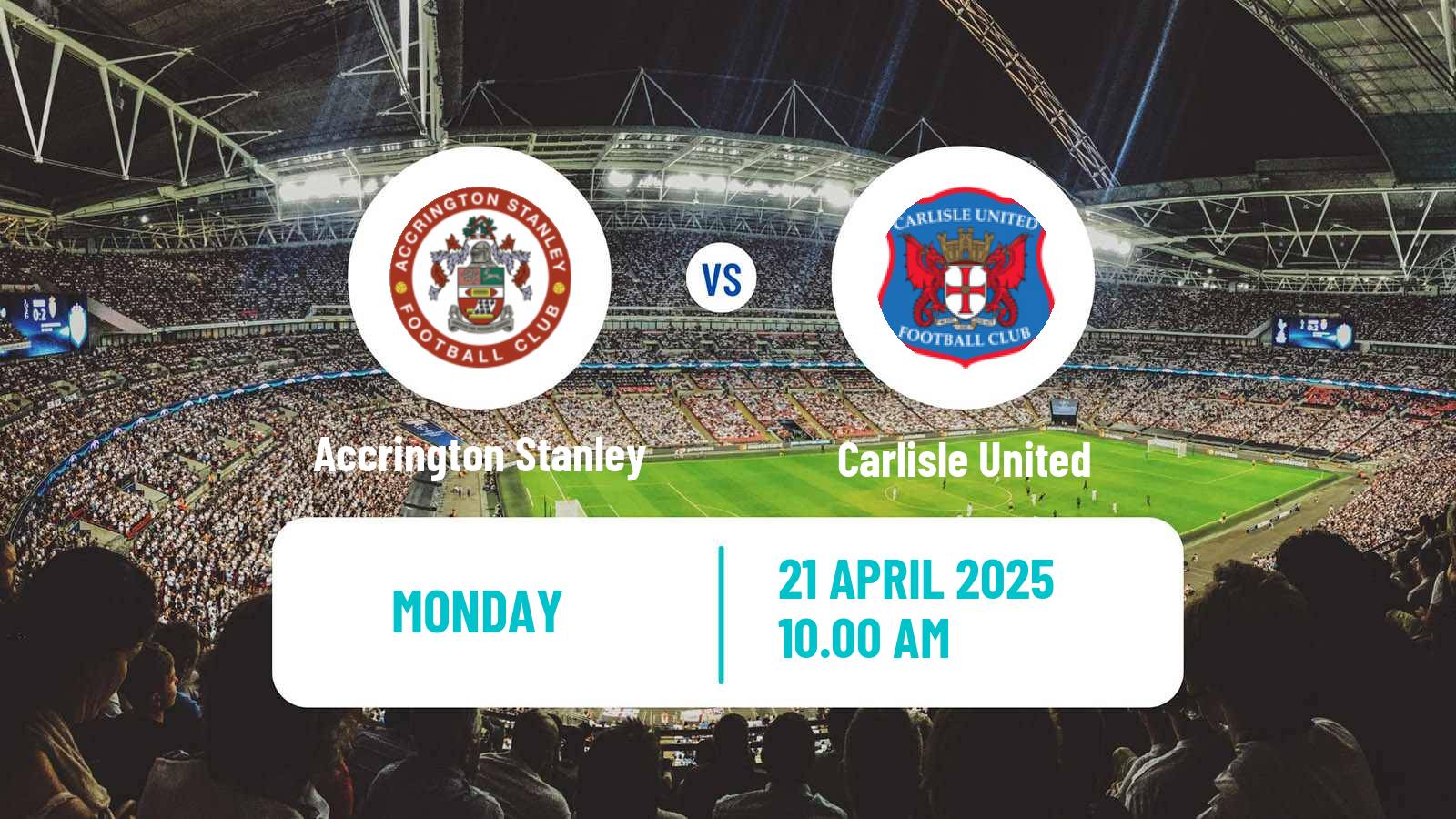 Football English League Two Accrington Stanley - Carlisle United