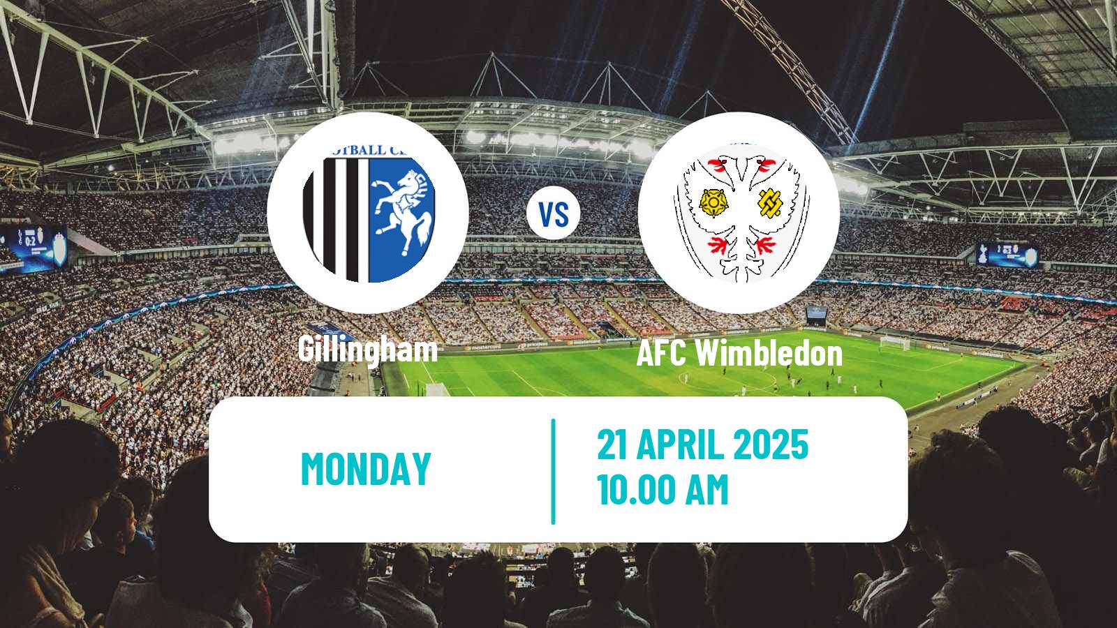 Soccer English League Two Gillingham - AFC Wimbledon