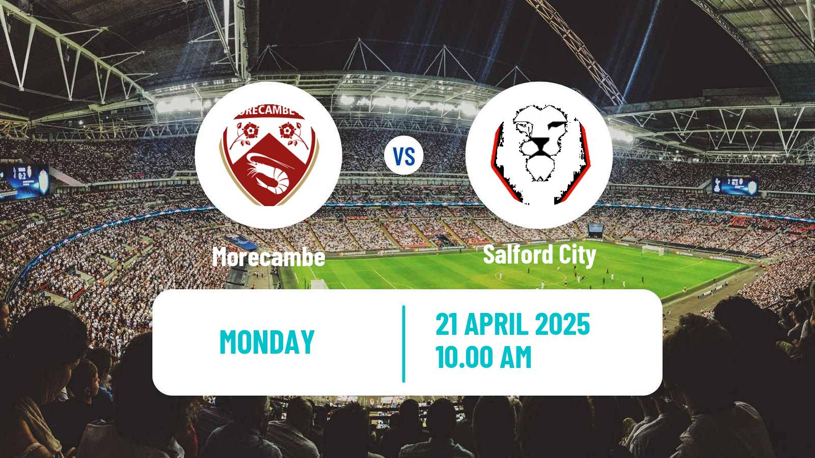 Soccer English League Two Morecambe - Salford City