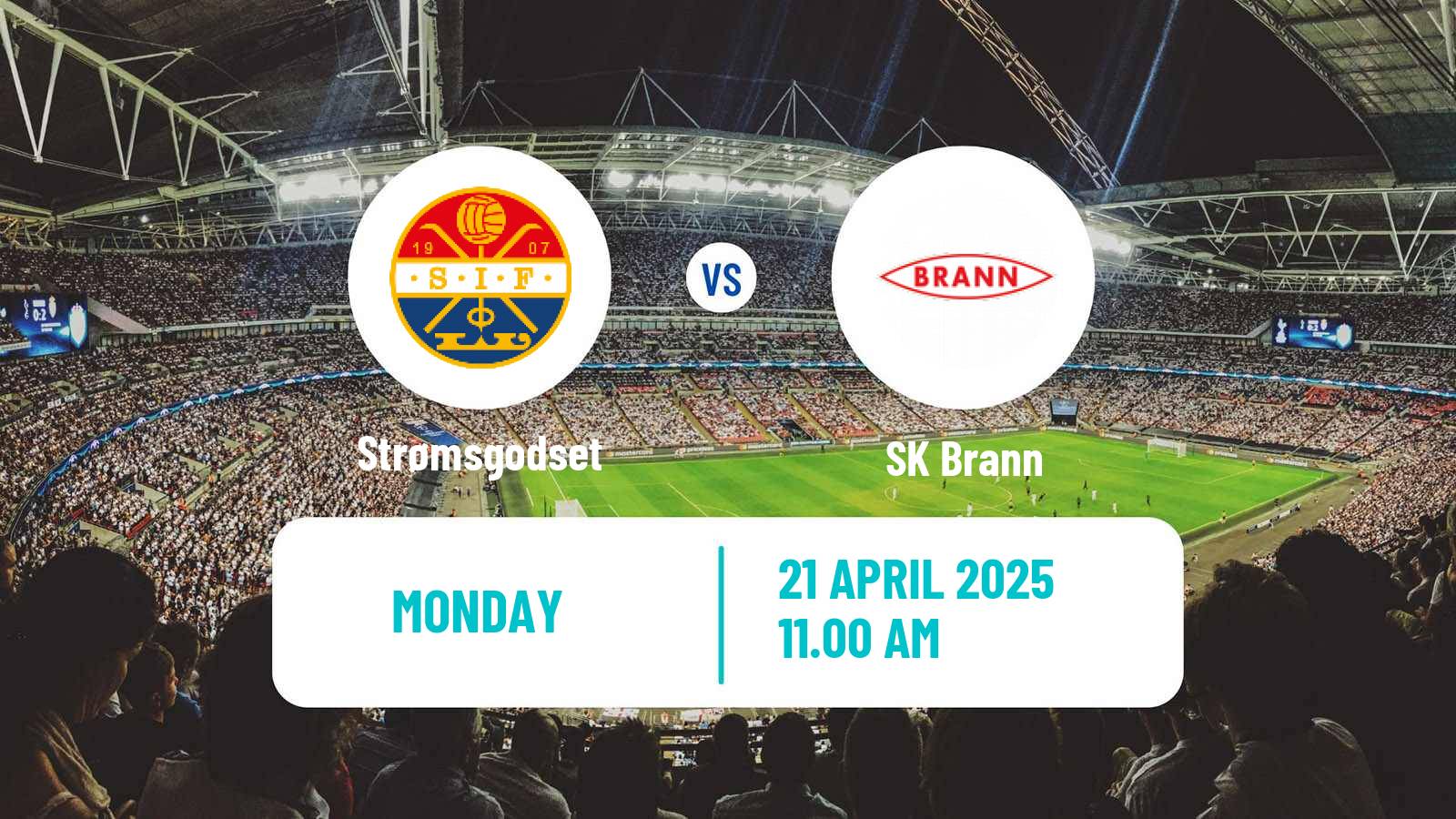 Soccer Norwegian Eliteserien Strømsgodset - Brann