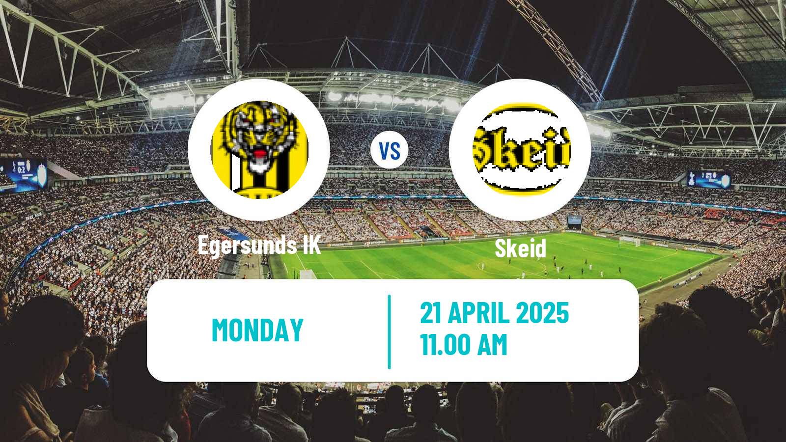 Soccer Norwegian Adeccoligaen Egersund - Skeid