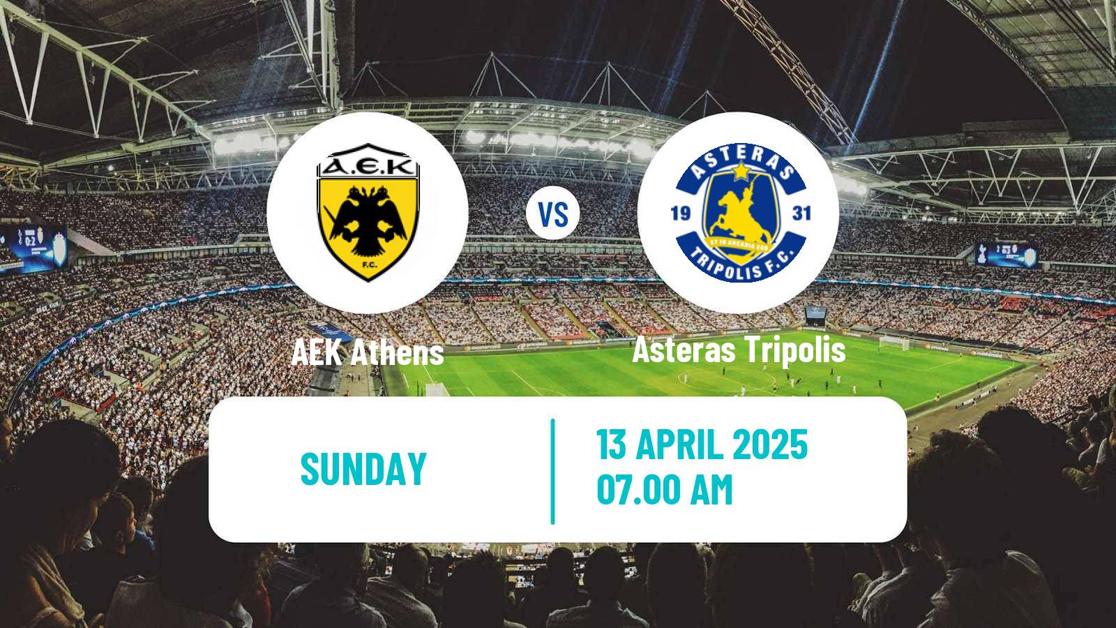 Soccer Greek Division A Women AEK Athens - Asteras Tripolis